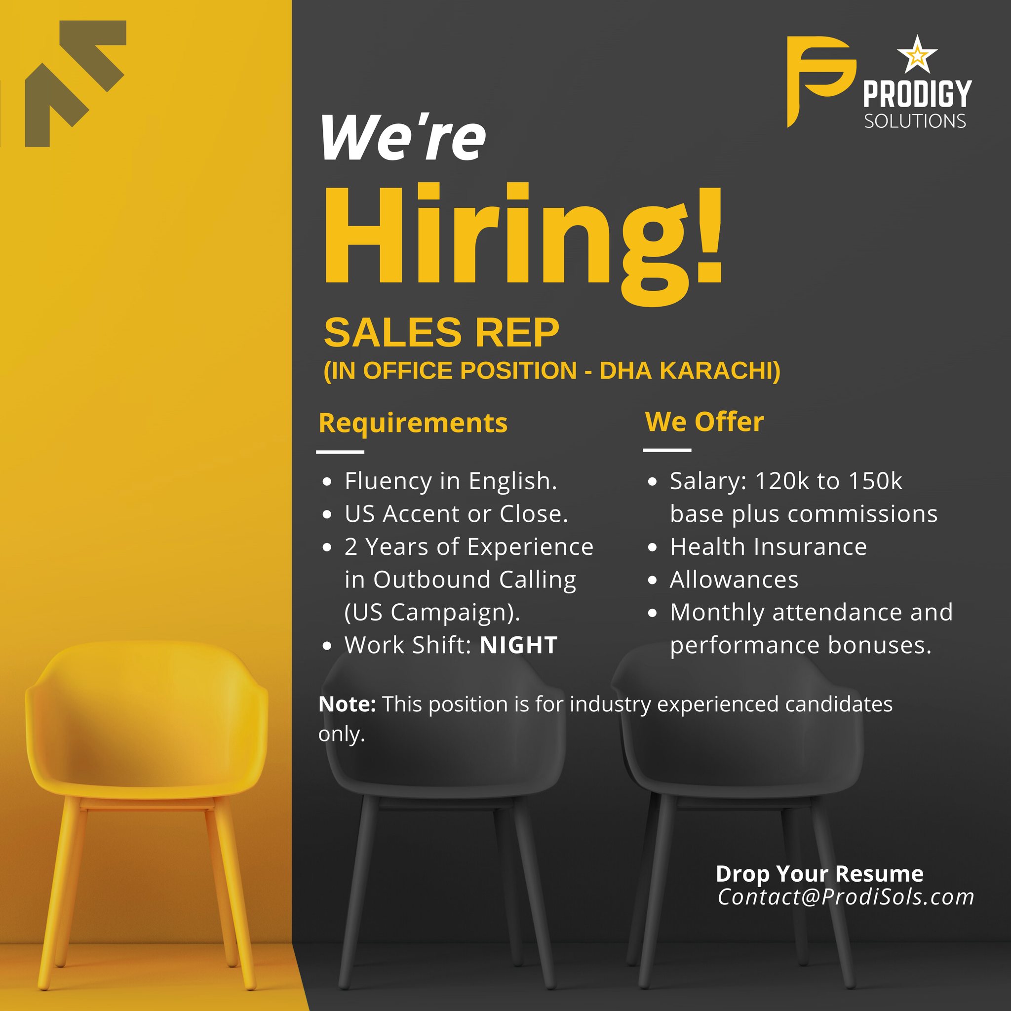 Prodigy - 🚀 We're Hiring - Sales Reps! 🚀 Join our dynamic team in DHA ...