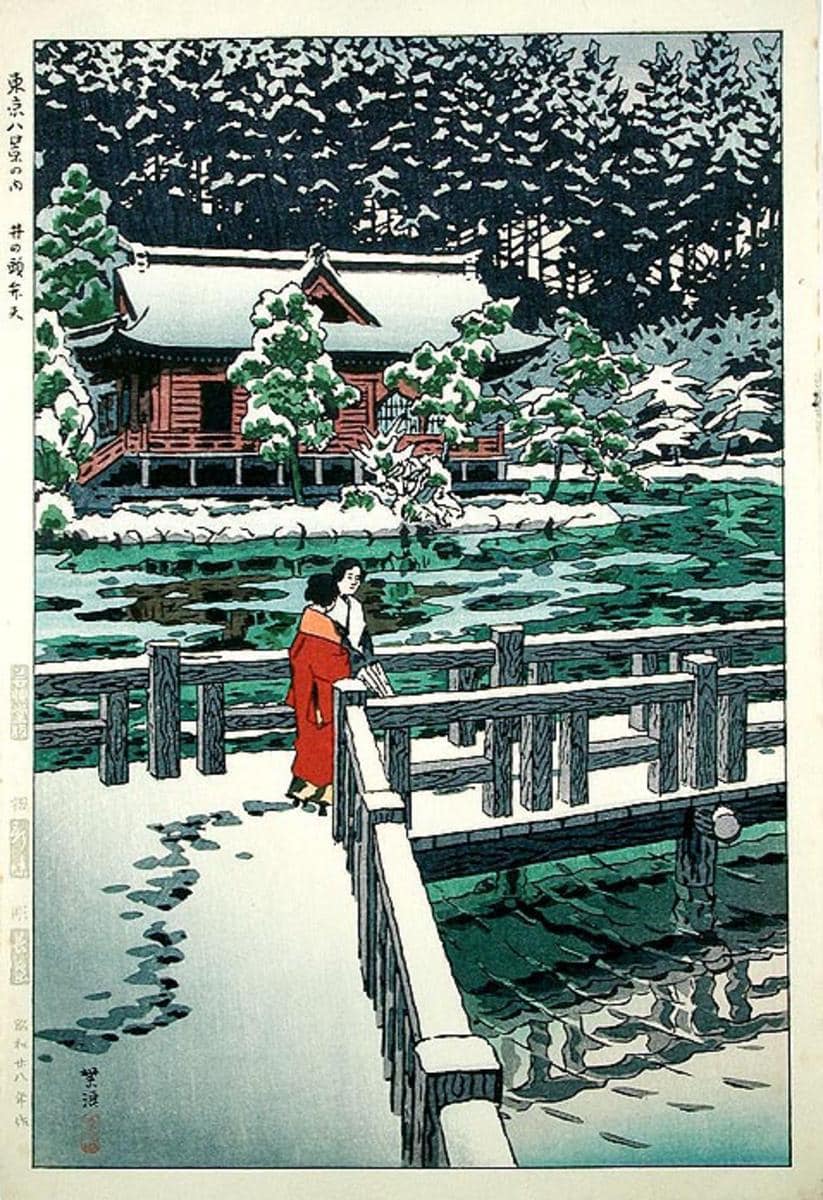 稲垣ページ Inagaki Toshijirō (稲垣 稔次郎, 1902-1963), 加茂川の盛夏 Kamogawa