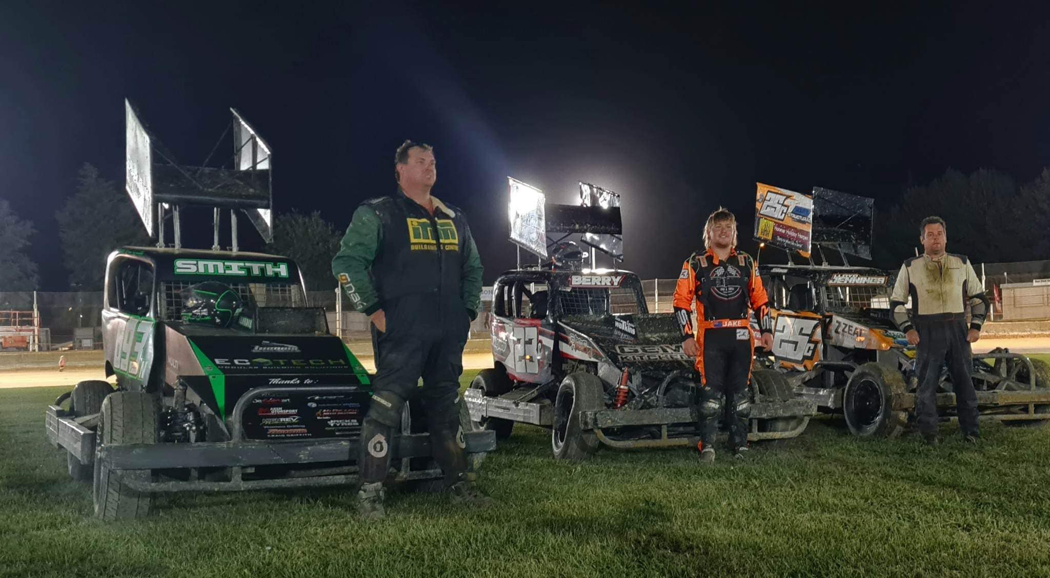 Nelson - Infield presentations after the 15 laps of hard racing to ...