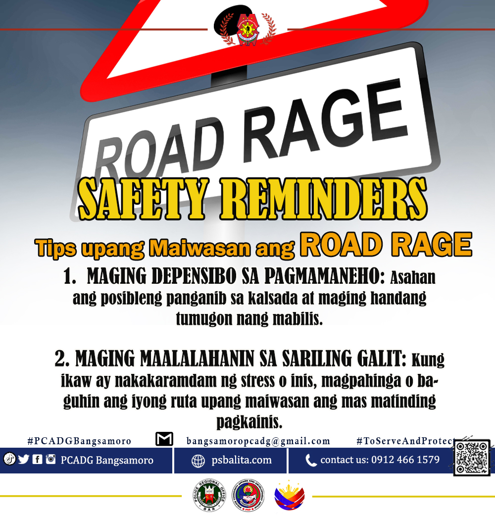 PCADG - SAFETY REMINDERS Tips upang Maiwasan ang ROAD RAGE MAGING ...