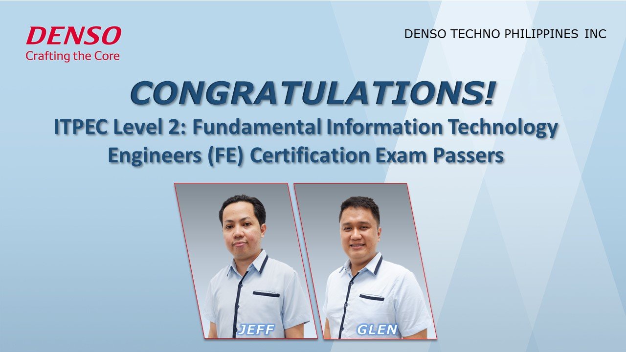 🌟 ITPEC Certification Exam... - Denso Techno Philippines Inc. | Facebook