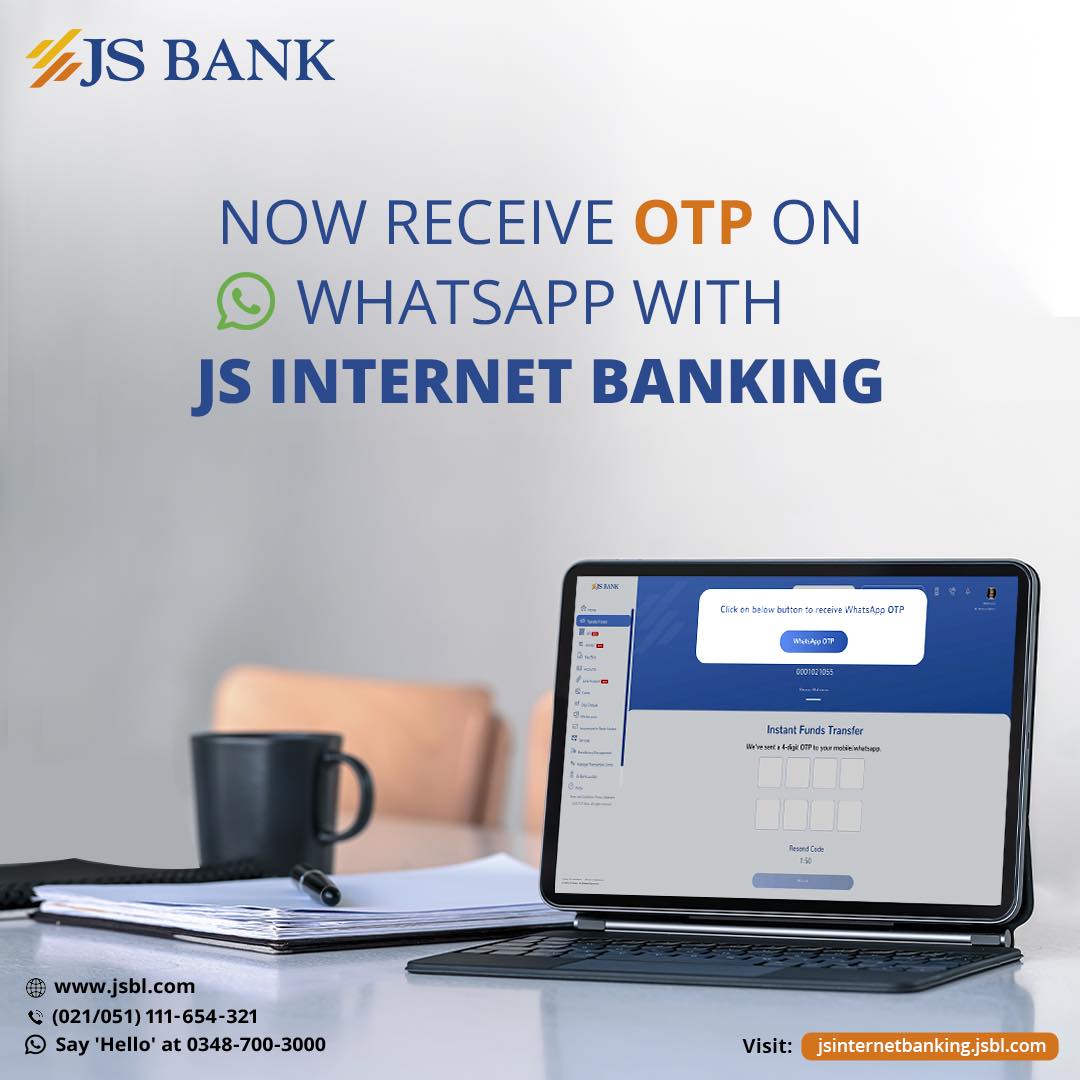 JS Bank - Enjoy the convenience of receiving OTPs on... | Facebook