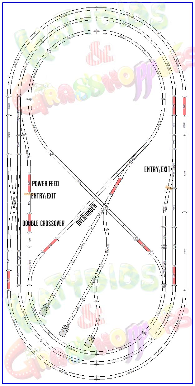 Train Time Laser N Scale 24 Inch Radius Curved Double Lane Crossing – 2 Pack Laser Cut