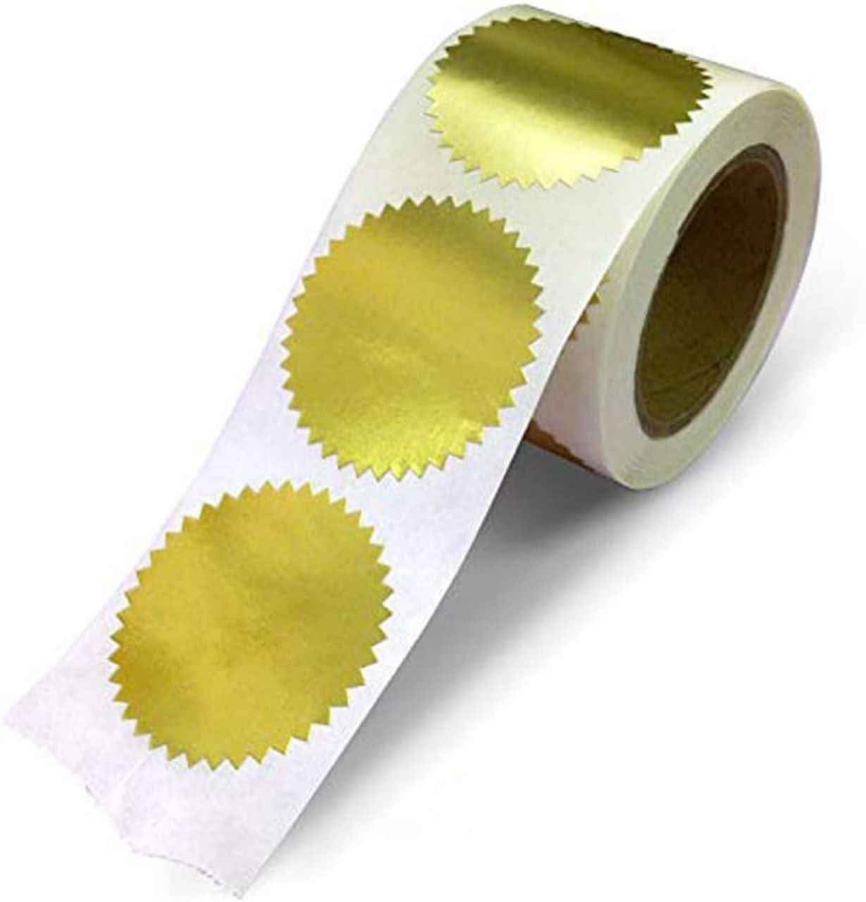 Etiquetas Redondas Autoadhesivas 45 Mm – Colores Dorado, Plateado, Rojo, Para Certificados Y Sellos