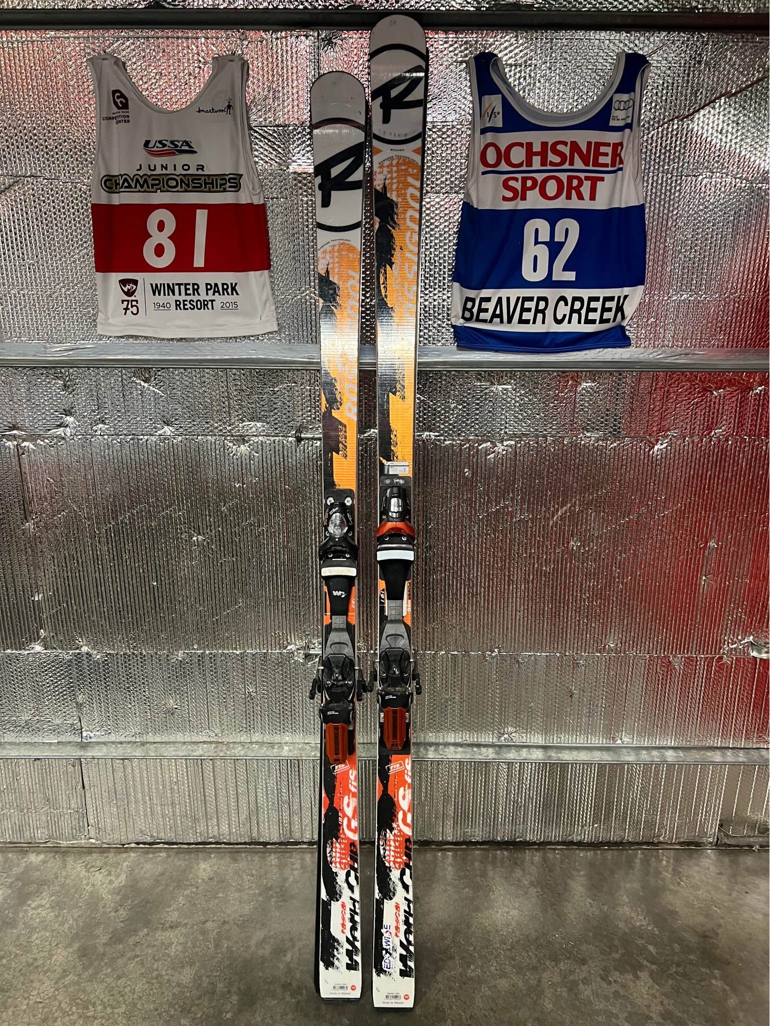 Rossignol GS World Cup race skis 182 cm (23 m radius) & 191 cm (27 
