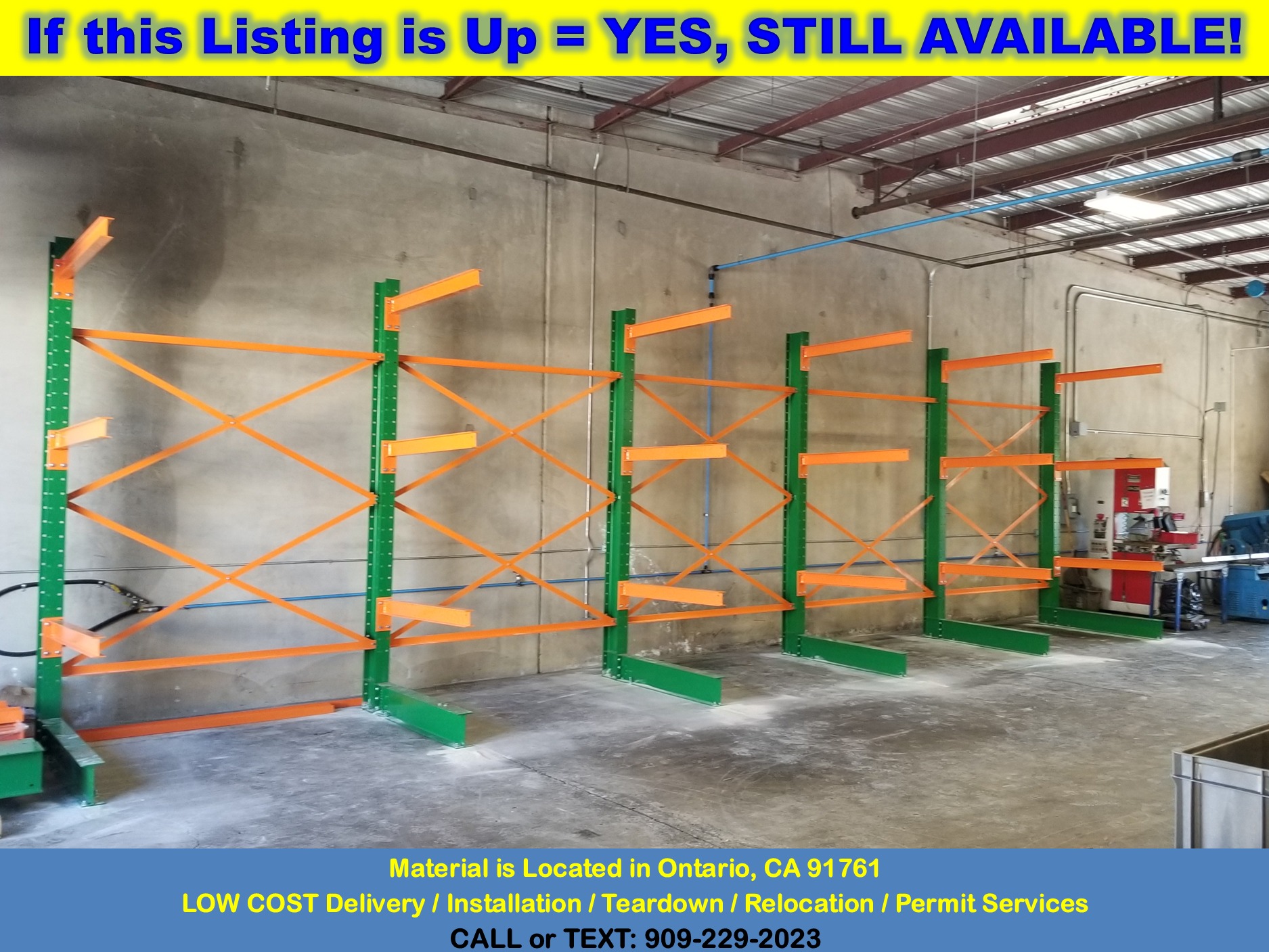 Structural Cantilever Rack Storage for Treated Finished Framing Lumber ...