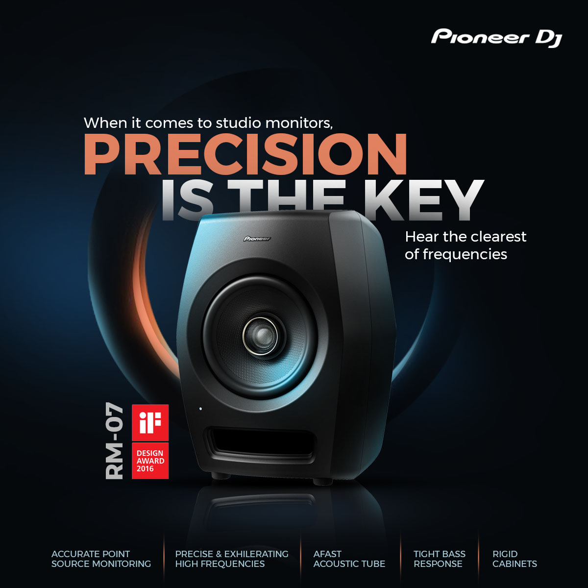 AlphaTheta/Pioneer - The 1.5-inch, aluminum, hard domed tweeter 