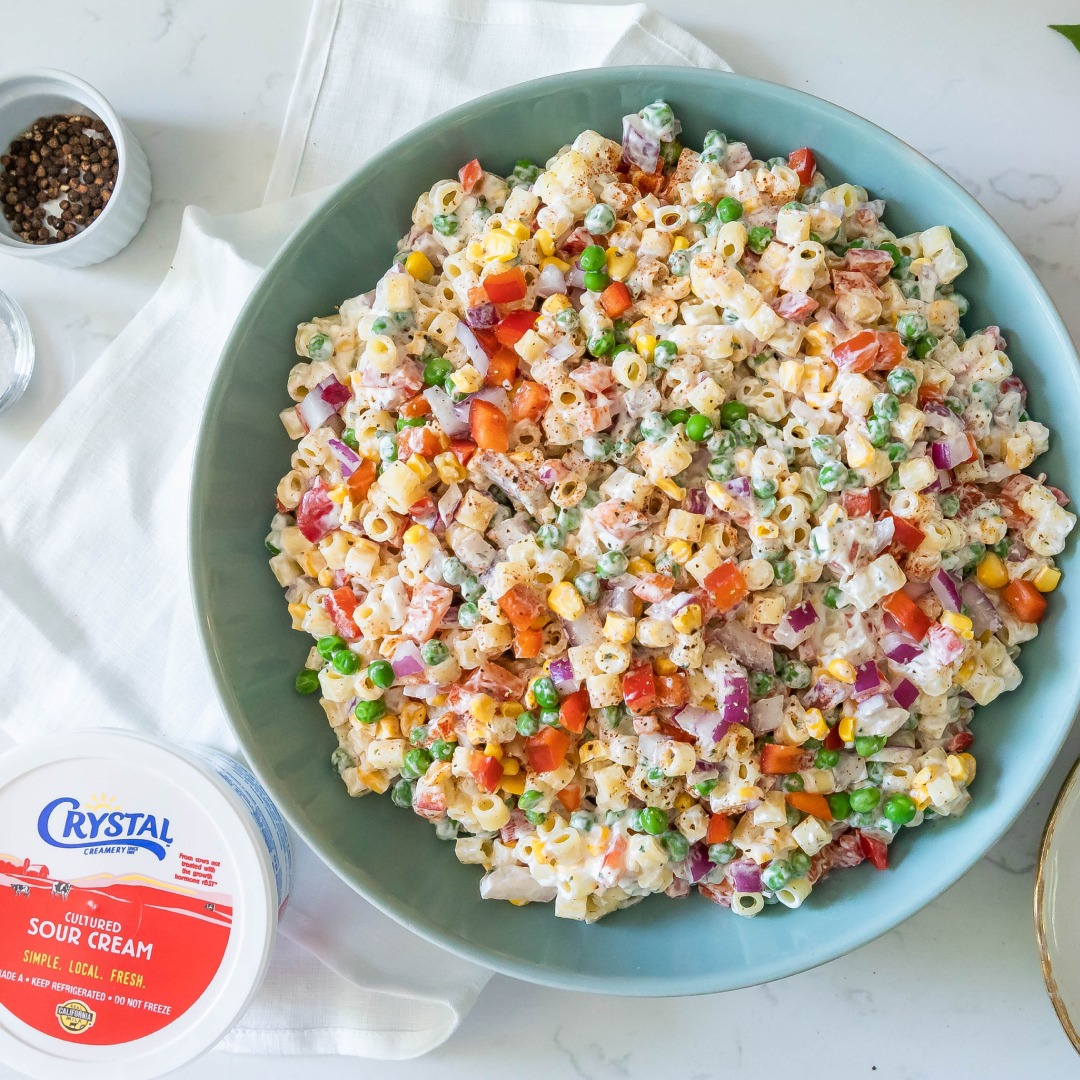 Our Creamy Picnic Pasta Salad is just... - Crystal Creamery | Facebook