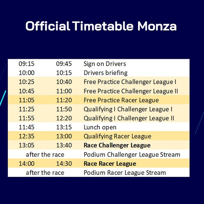 🏁The official schedule for our 7th race... - Racing Unleashed
