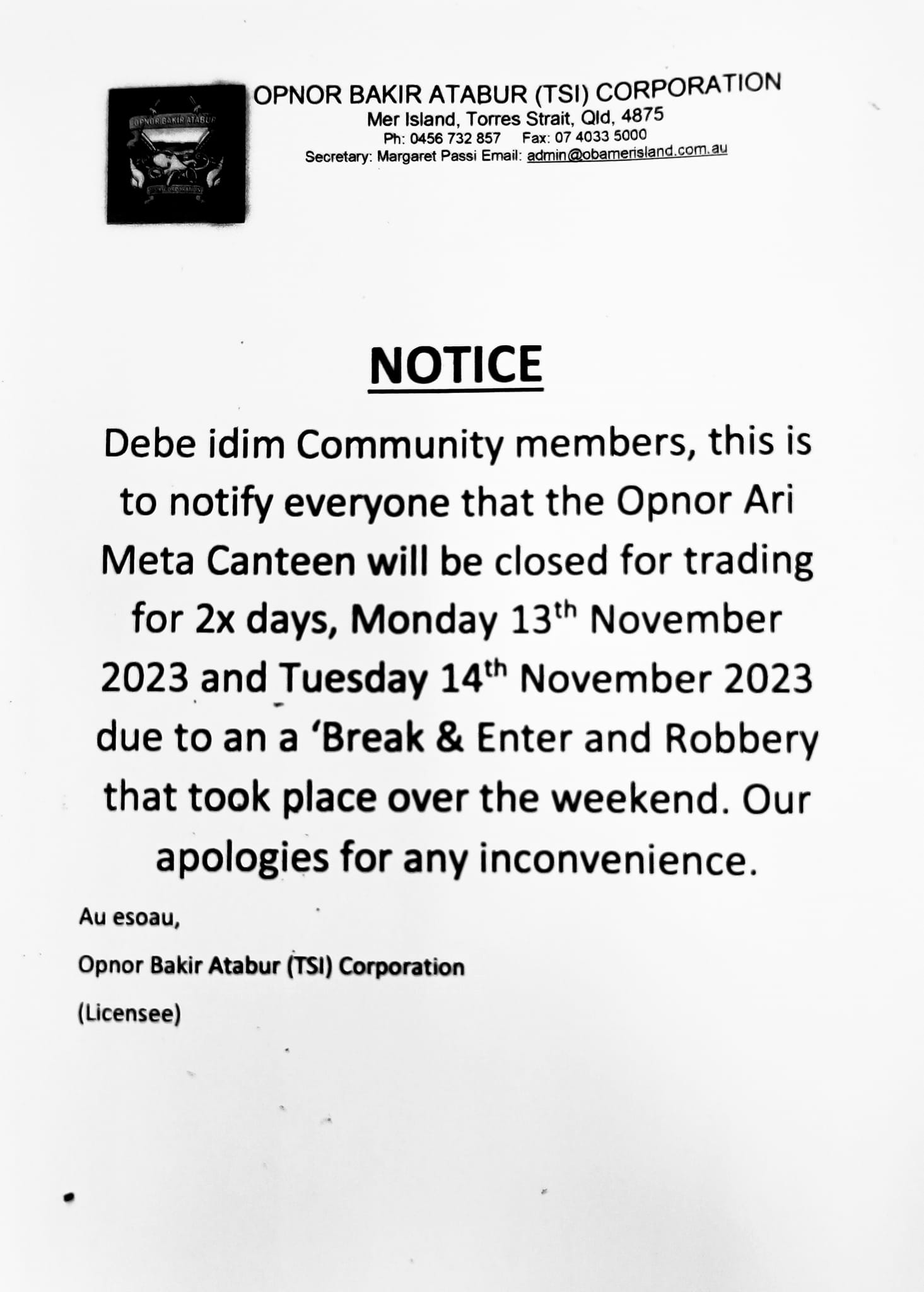 Opnor Bakir Atabur Corporation