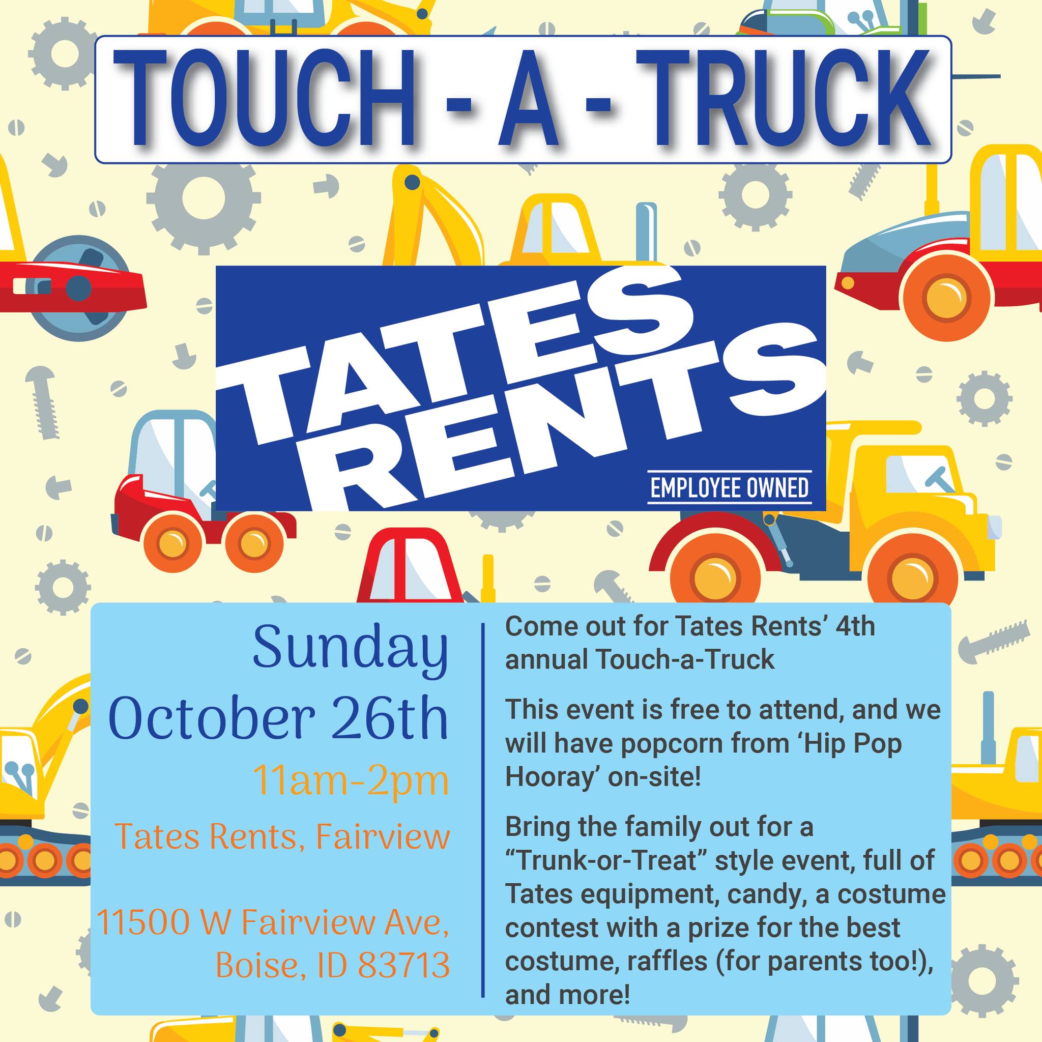 Tates Rents Touch-a-Truck