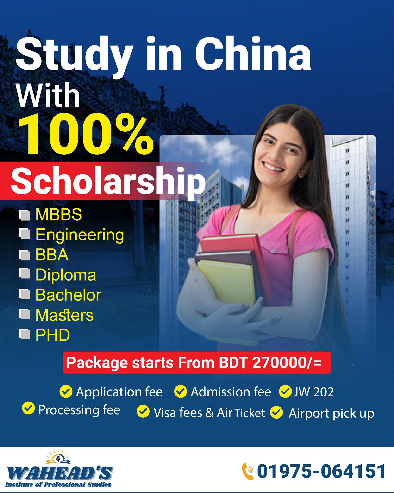 Wahead's - Want to Study in China? Applications Now Open For September ...