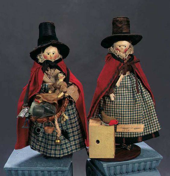 This is a Welsh Peddler doll and it dates to the last half of the
