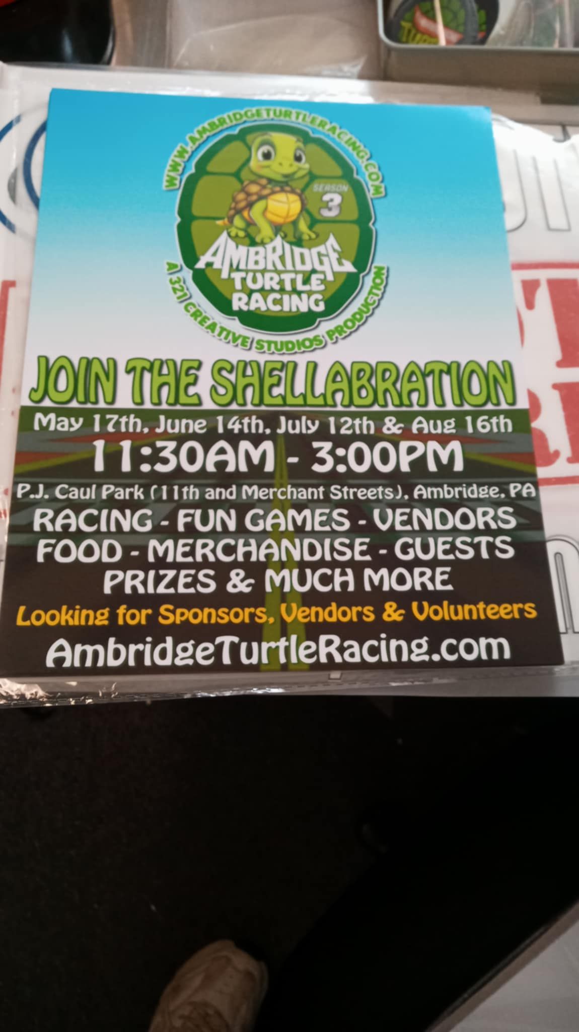 Ambridge - 17 days until the 3rd season on Ambridge Turtle Racing is ...