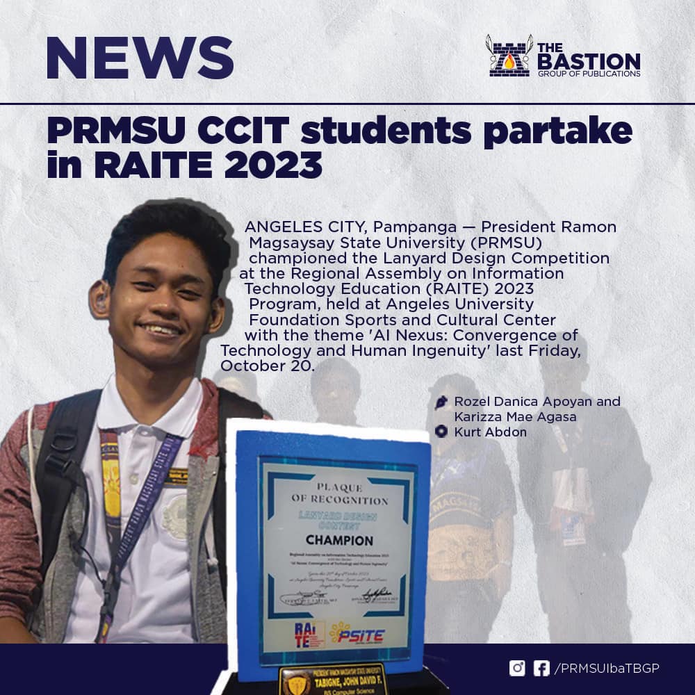 The Bastion - 𝗡𝗘𝗪𝗦 | PRMSU CCIT students partake in RAITE 2023 ANGELES ...