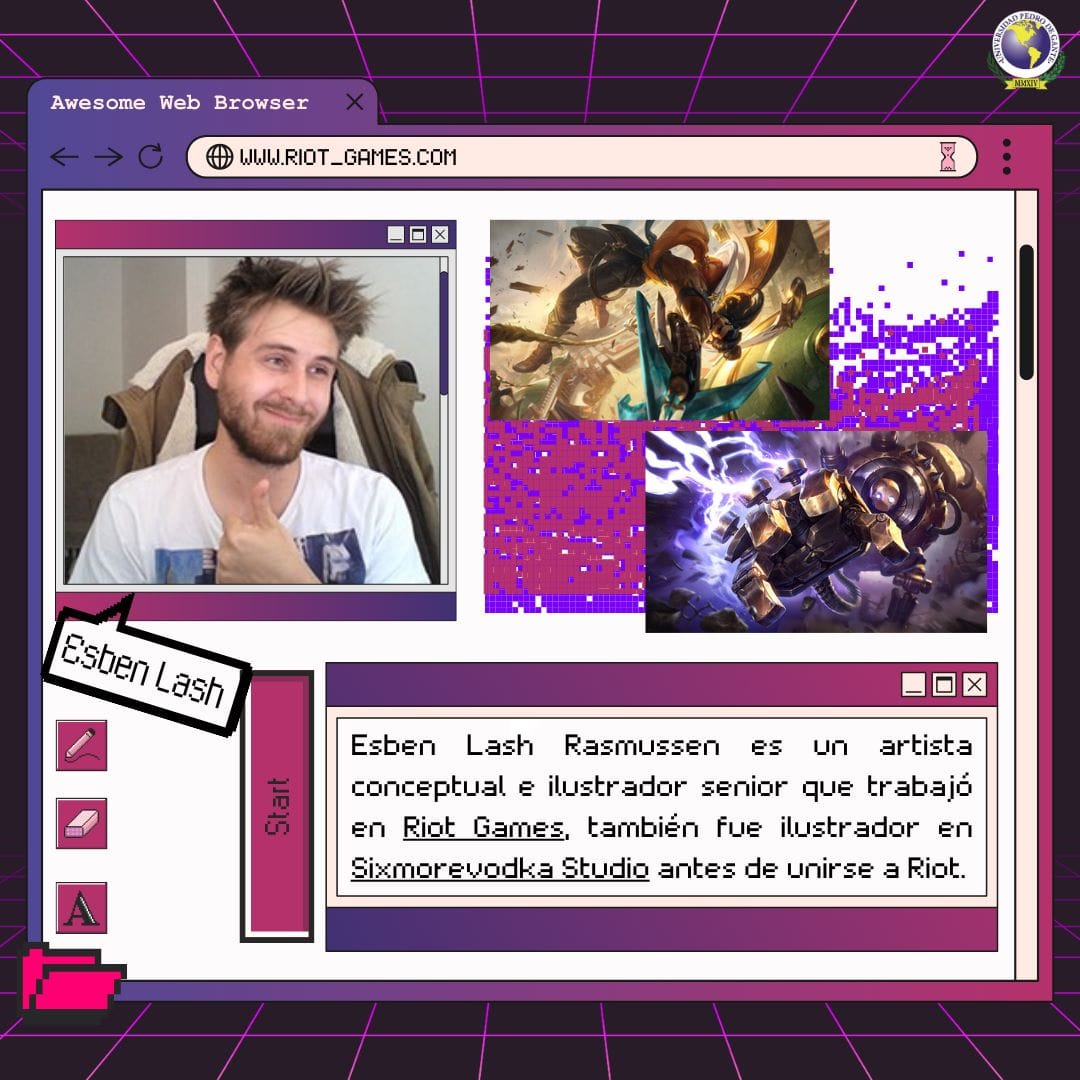 Arte Upg - Esben Lash Rasmussen fue el ilustrador oficial...