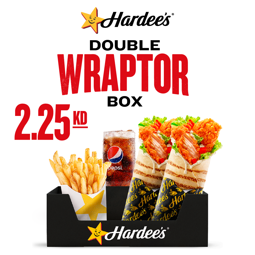 Pilipino - Hardee’s Double Wraptor Box at 2.25 KD it’s double trouble ...