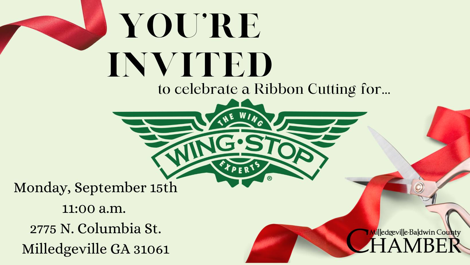 Wing Stop Ribbon Cutting