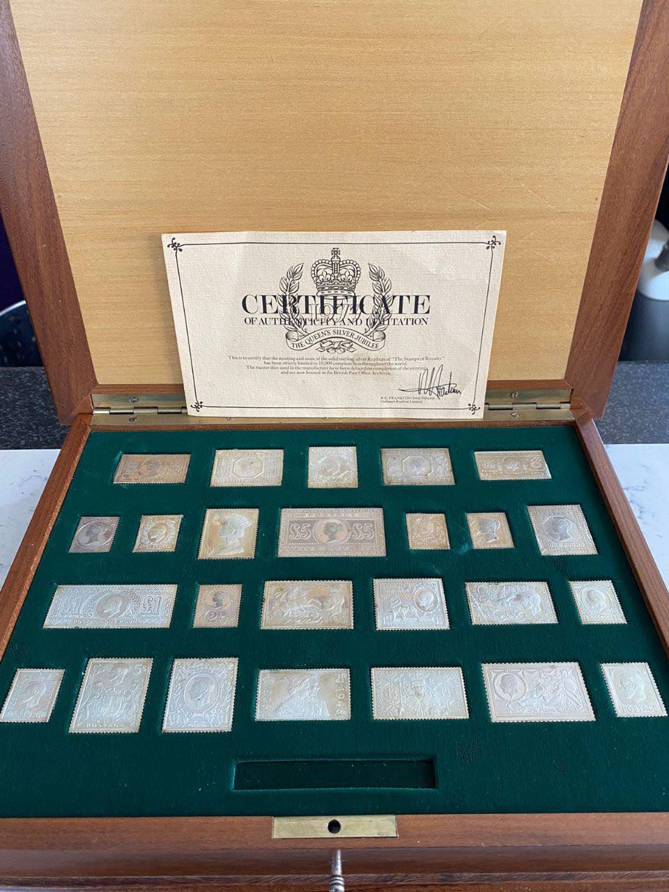International society of postmasters silver stamp collection