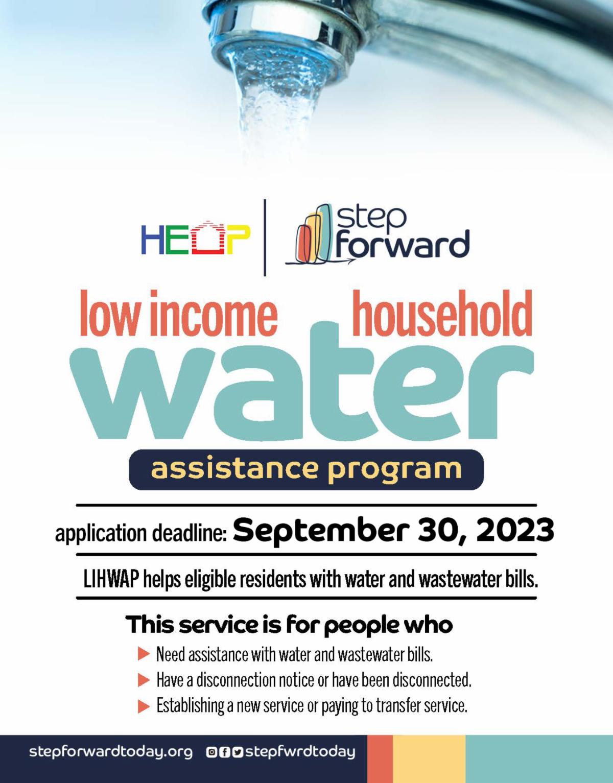 Step - Looking for help with your water and wastewater bills Facing ...