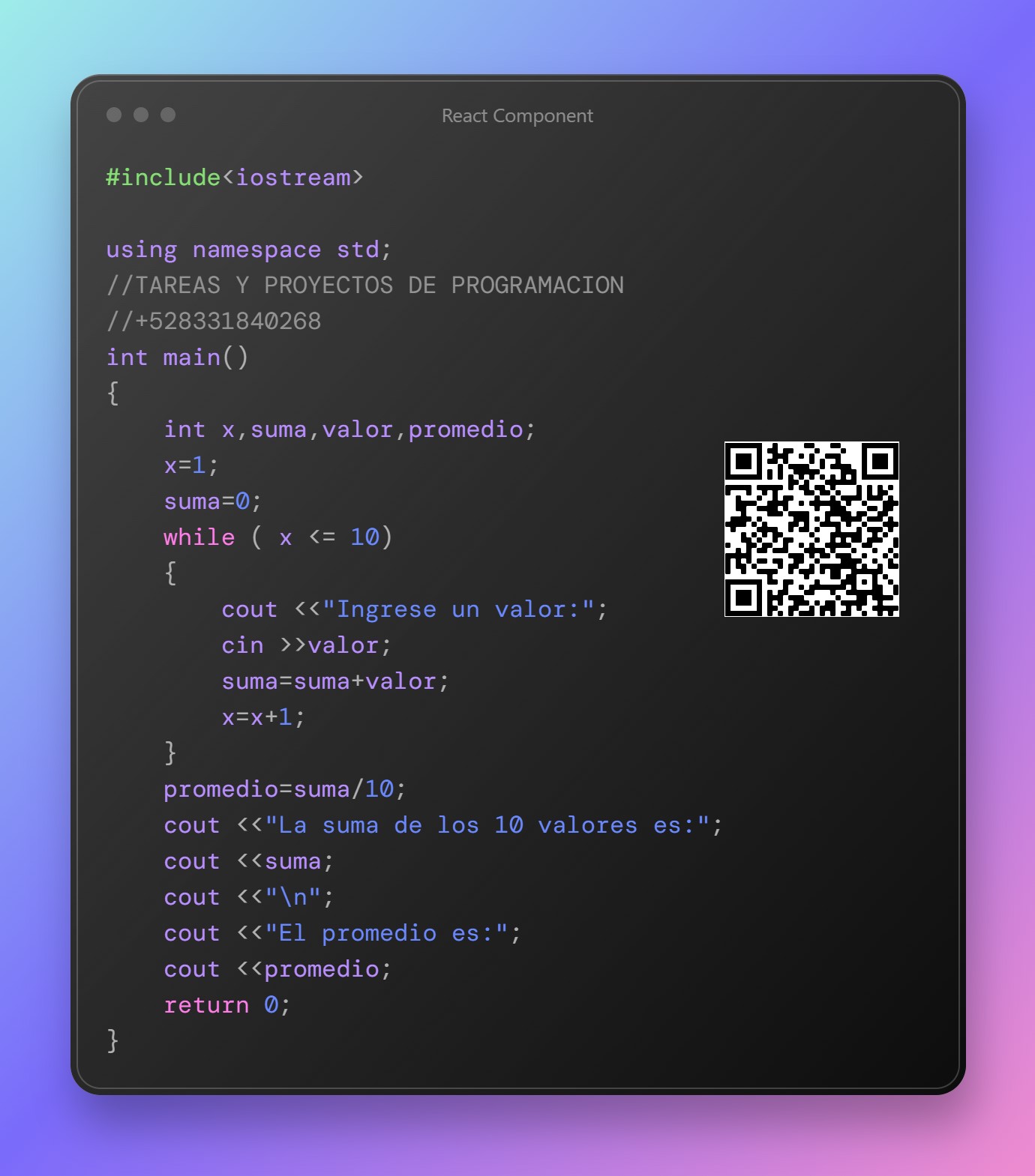 Programa C++ USo de... - Cursos y Proyectos de Programación | Facebook