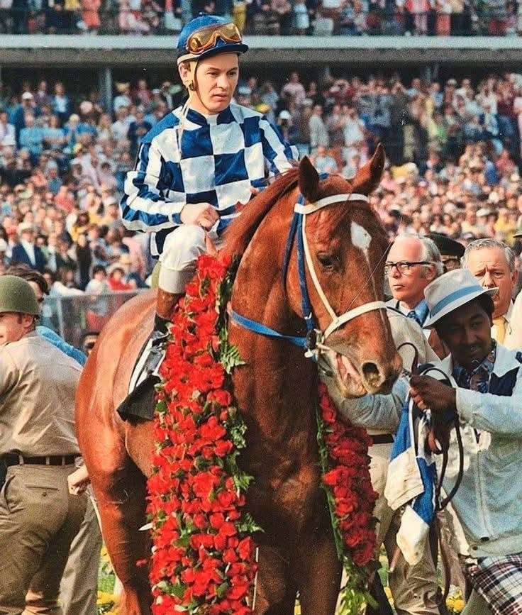 We - SECRETARIAT ️ THE DERBY 1973. In his famous Kentucky Derby win ...