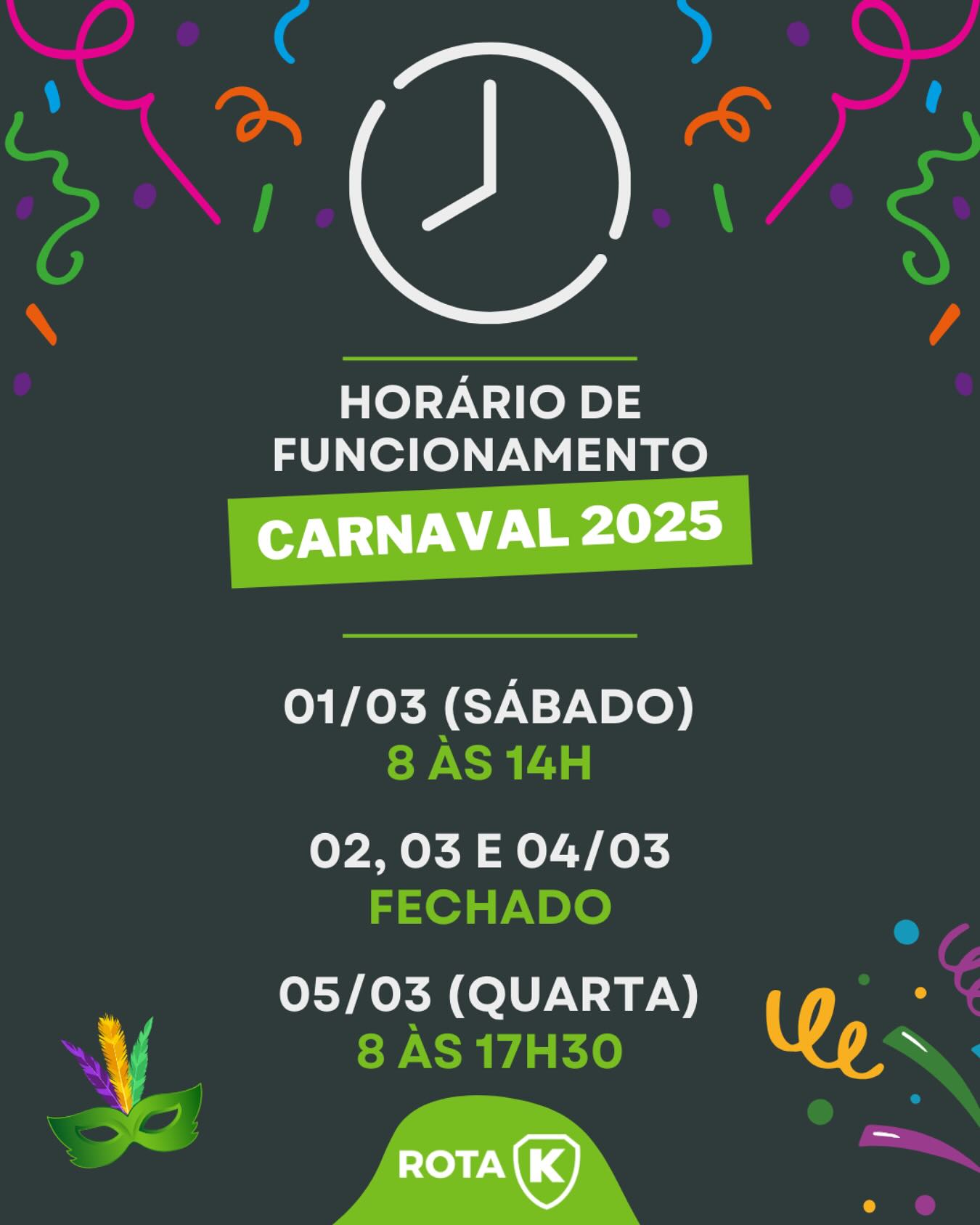 Rota - 🏍️🎭 Carnaval com segurança! 🎉🏁 Confira os horários de ...