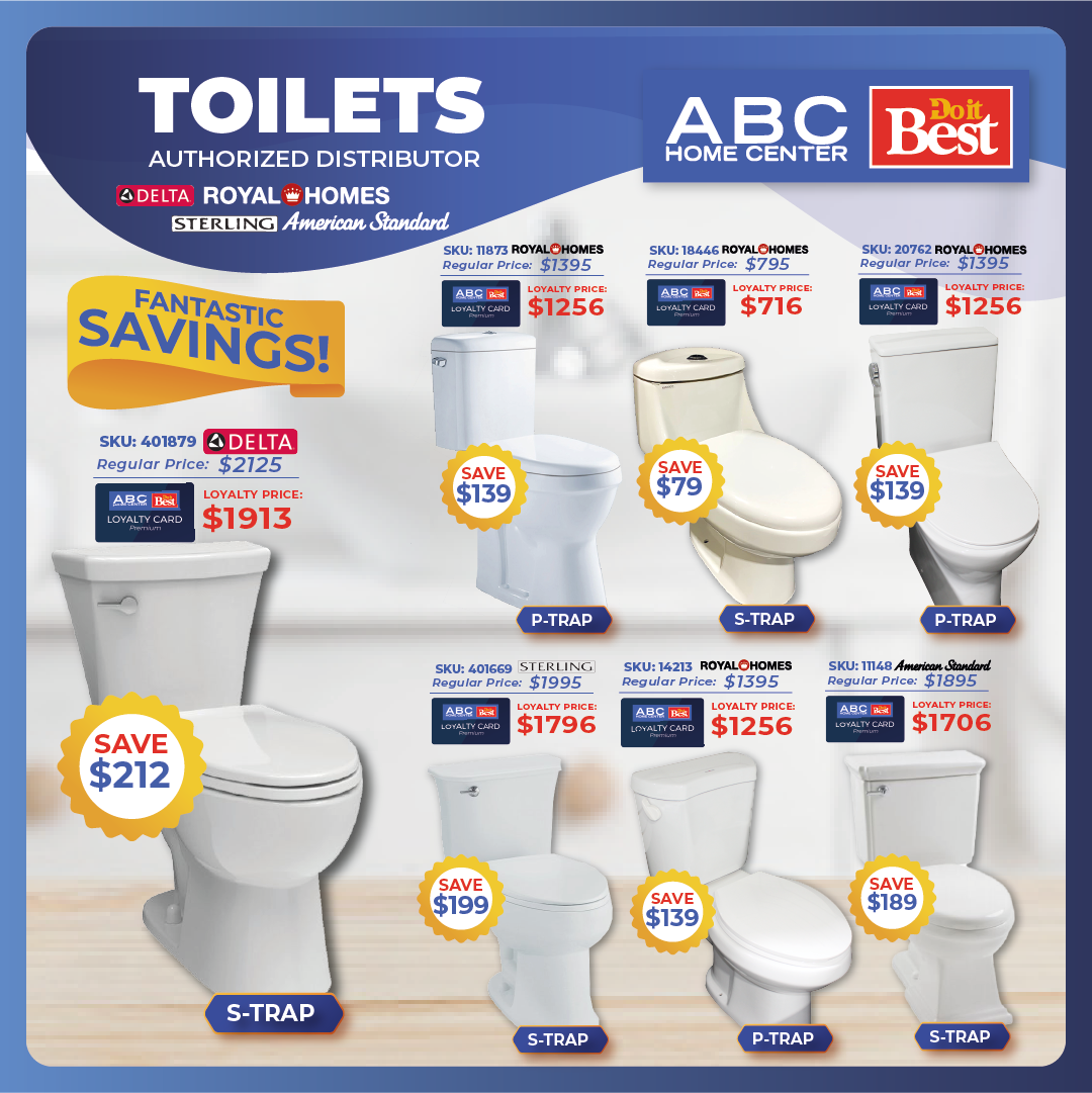 ABC - Handle flush and push button flush toilets at the most affordable ...