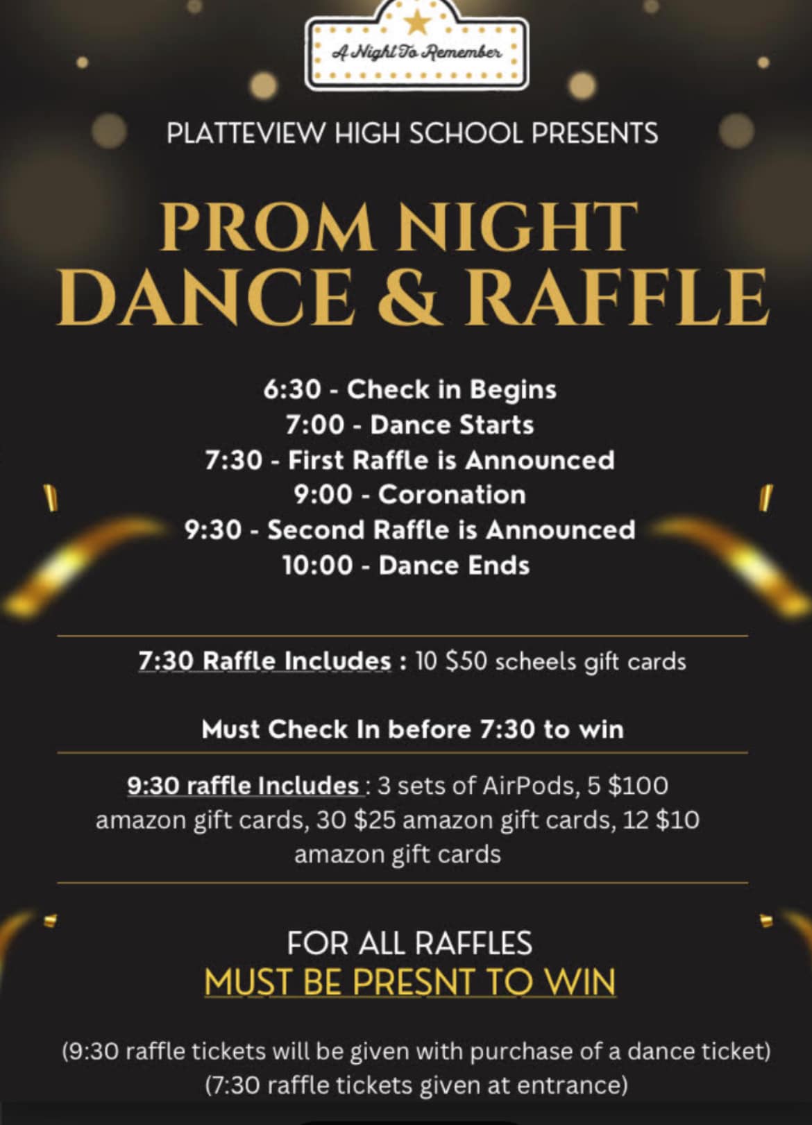 Platteview High School - Prom 2025 tickets go on sale Monday, March 31 ...