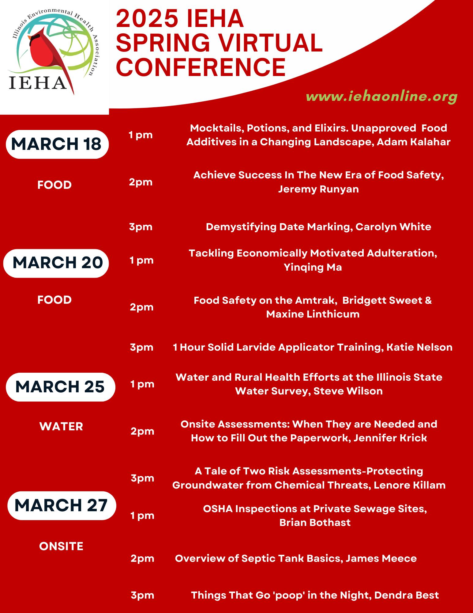 Illinois - We are excited to announce the IEHA Spring Virtual ...
