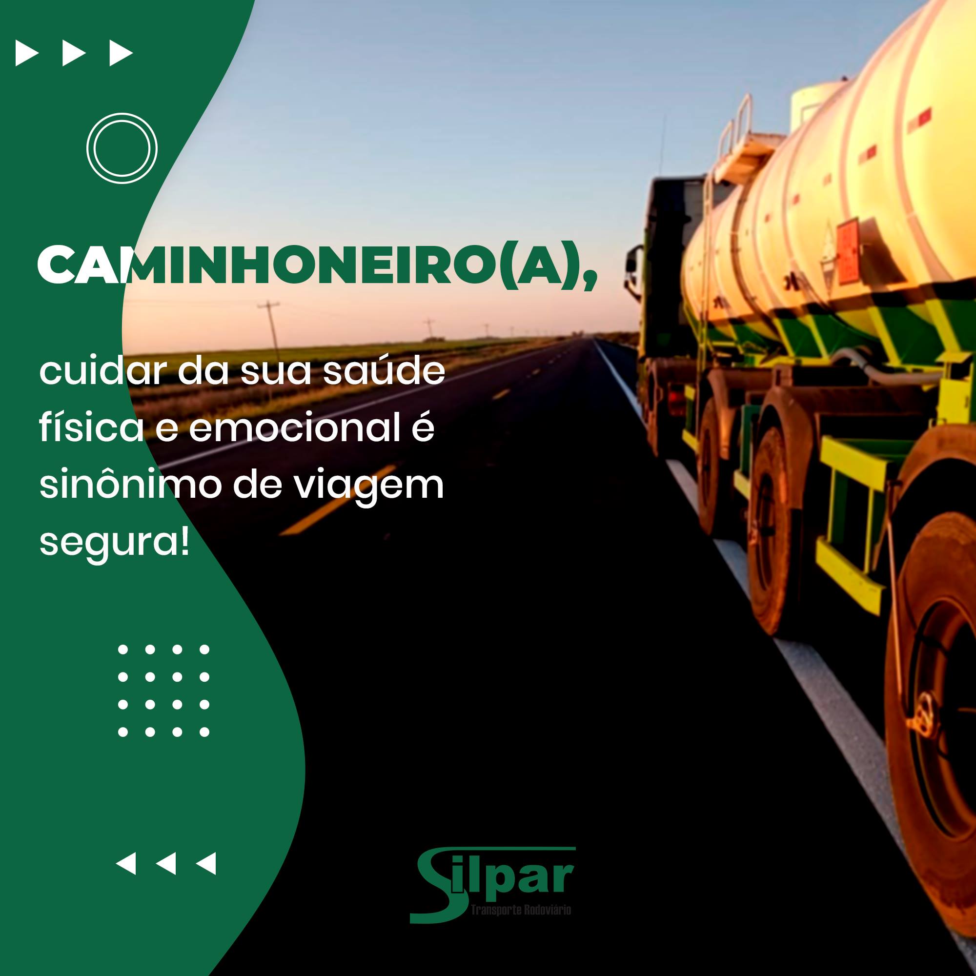 Silpar - Caminhoneiro(a), cuidar da sua saúde física e... | Facebook