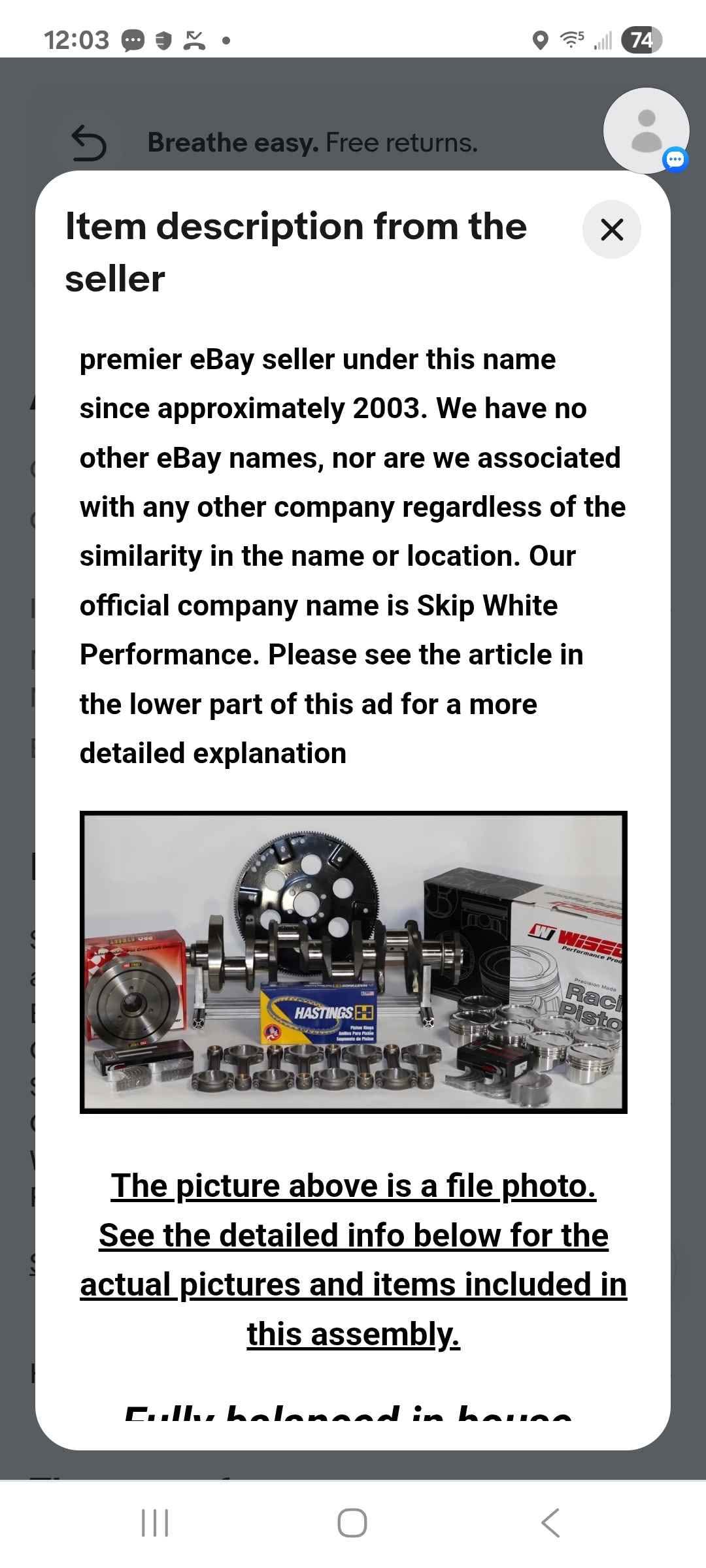 383 Stroker Rotating Assembly - Car Engines & Engine Parts - Hubert ...