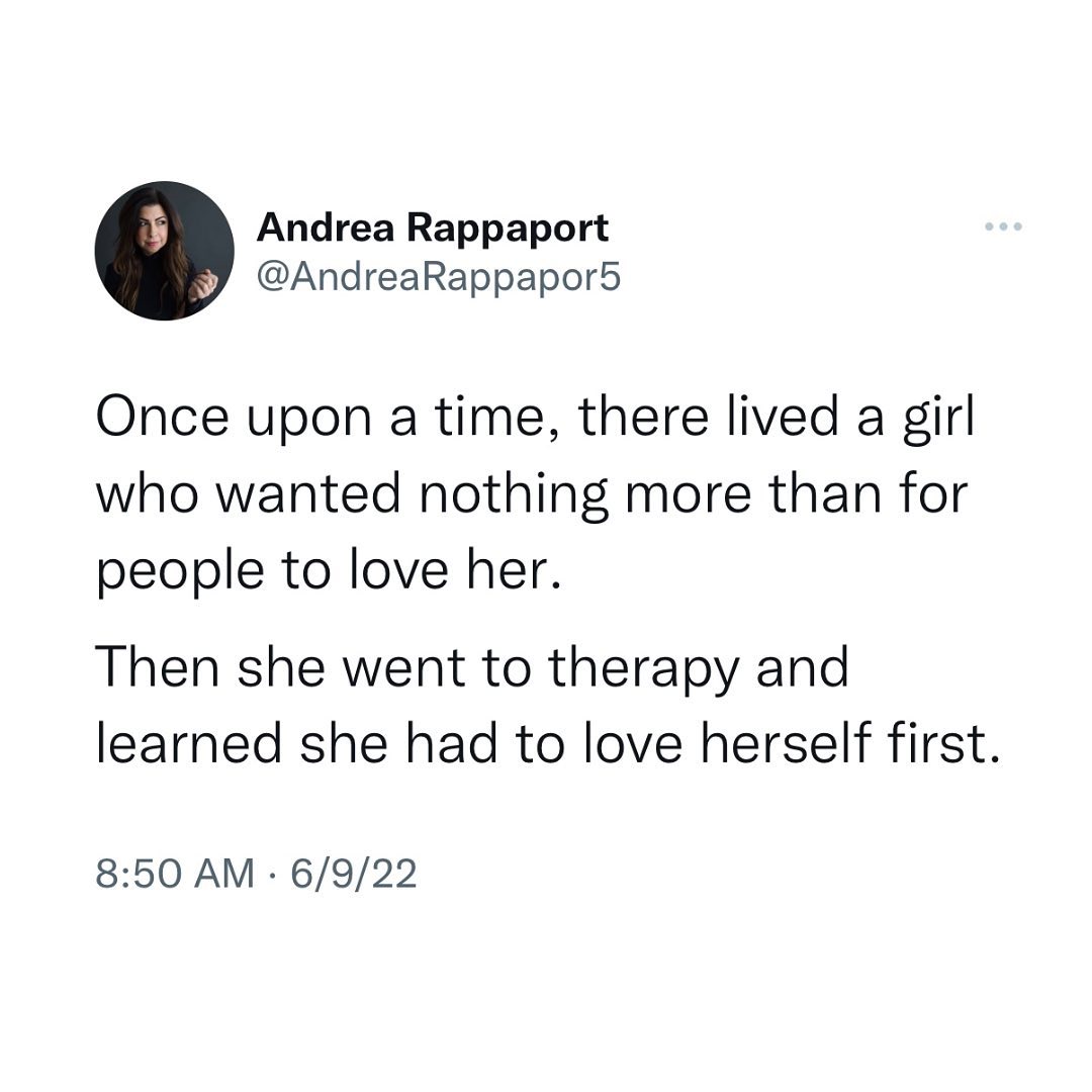 The moral of the story is: THERAPY... - The Andrea Rappaport | Facebook