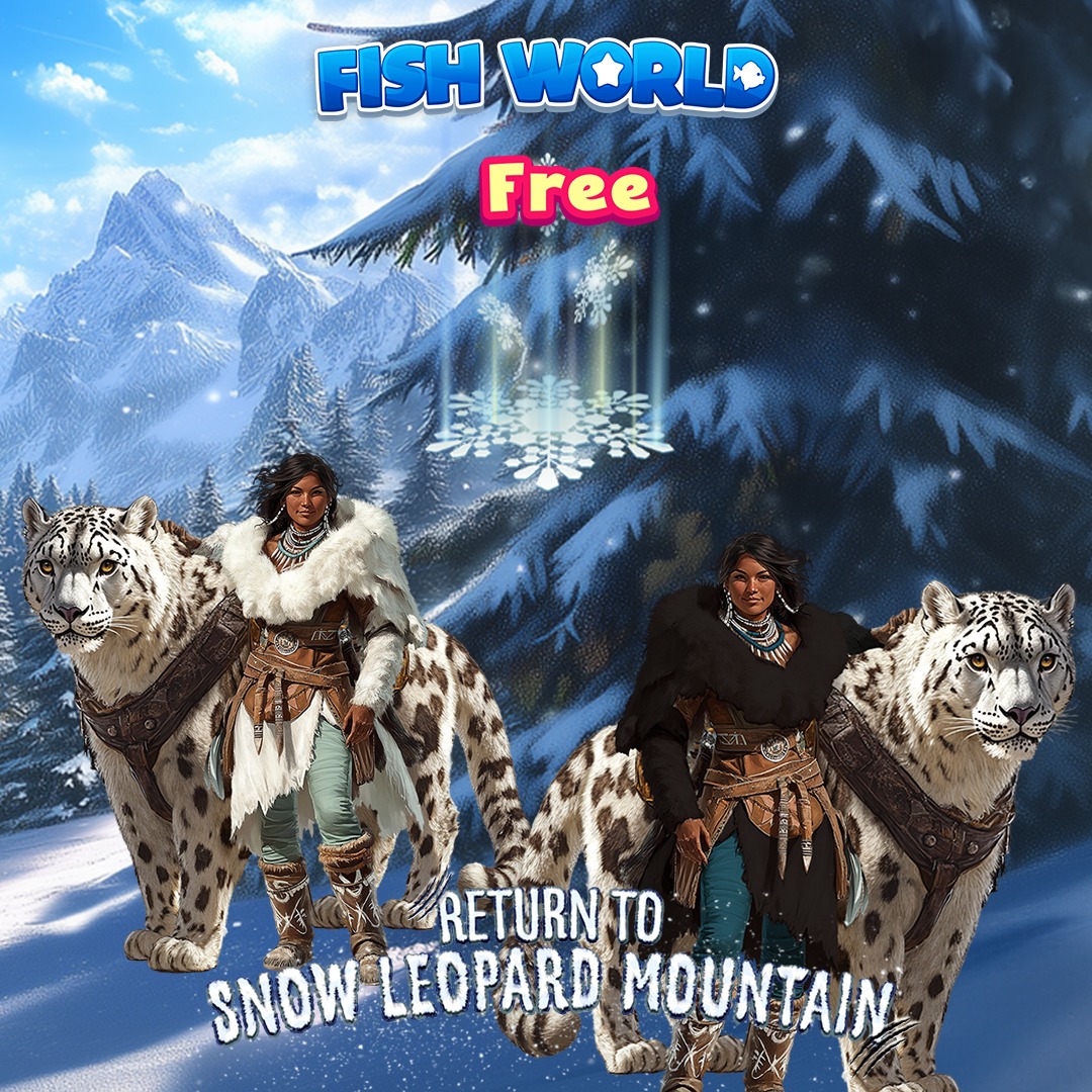 FishWorld - The Mighty Snow Leopard and Handler roam the slopes of Snow ...
