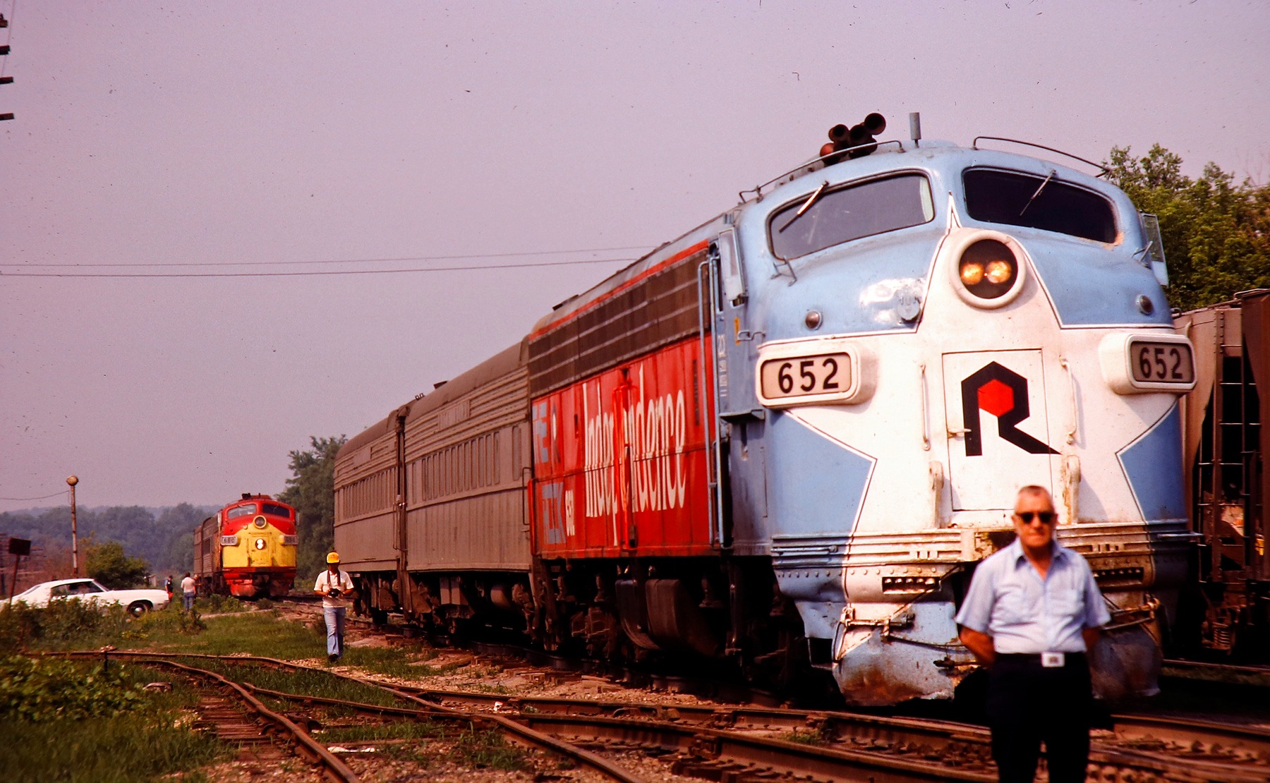 Peoria Rocket with RI Bicentennial E-8A #652 on May 29, 1977