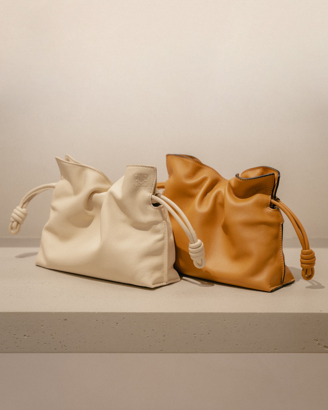 Goya Puffer bag in Plumrose leather. Now available: loewe.cm