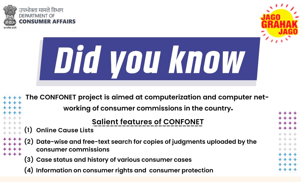 Department - Here are the salient features of the CONFONET project. # ...