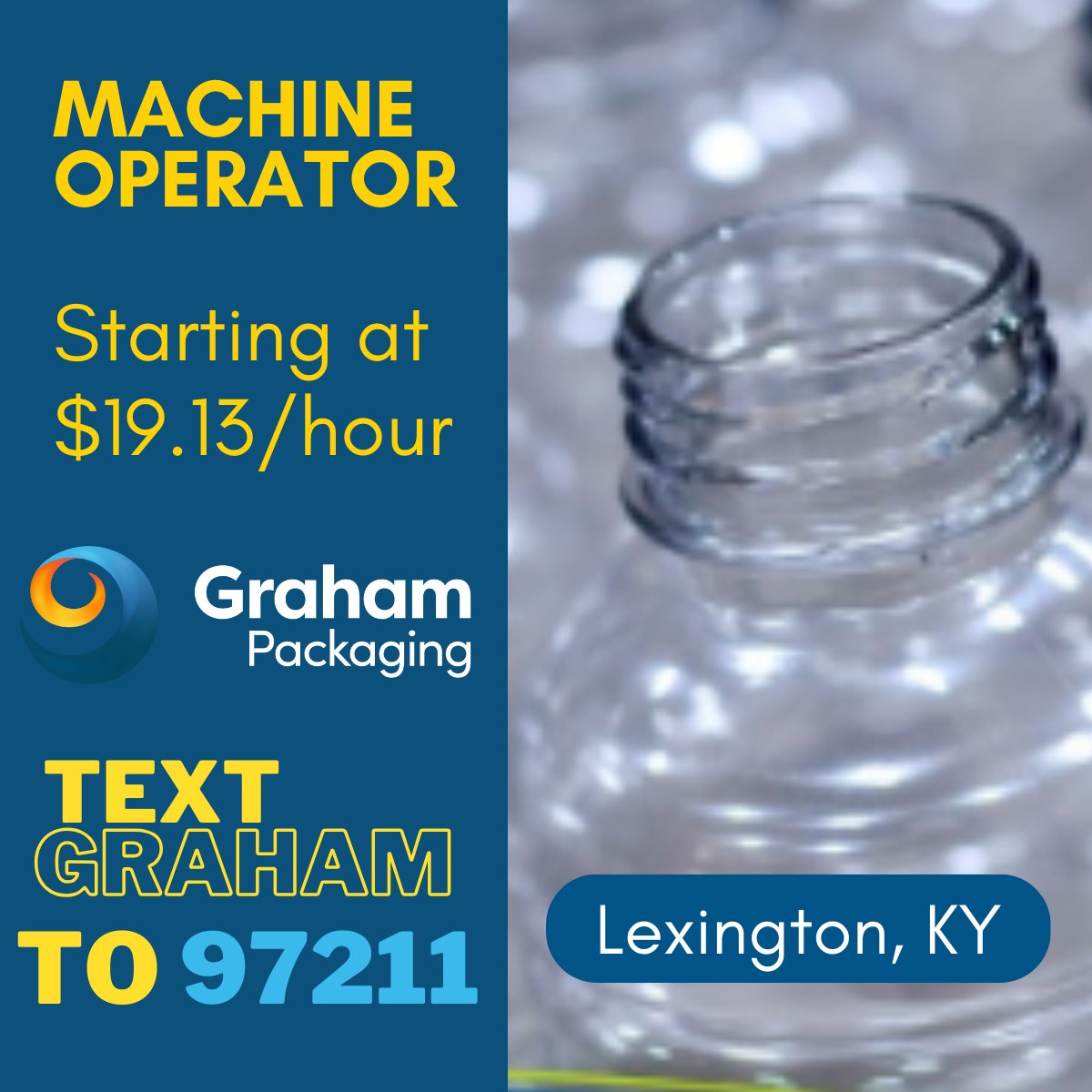 Careers - Graham Packaging is #hiring a Machine Operator based in ...