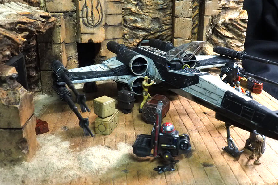 1/48 Star Wars X-wing fighter model by fine molds