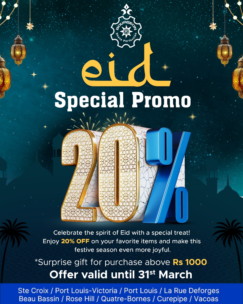 EID SPECIAL PROMO ALERT! 🎉... - Max 99 by Bourgeon | Facebook