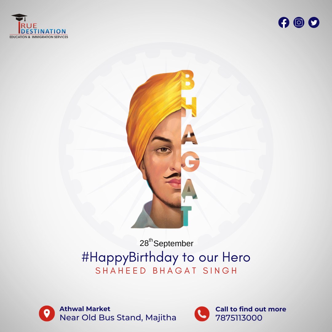 True - Remembering Shaheed Bhagat Singh on his birthday, a symbol of ...