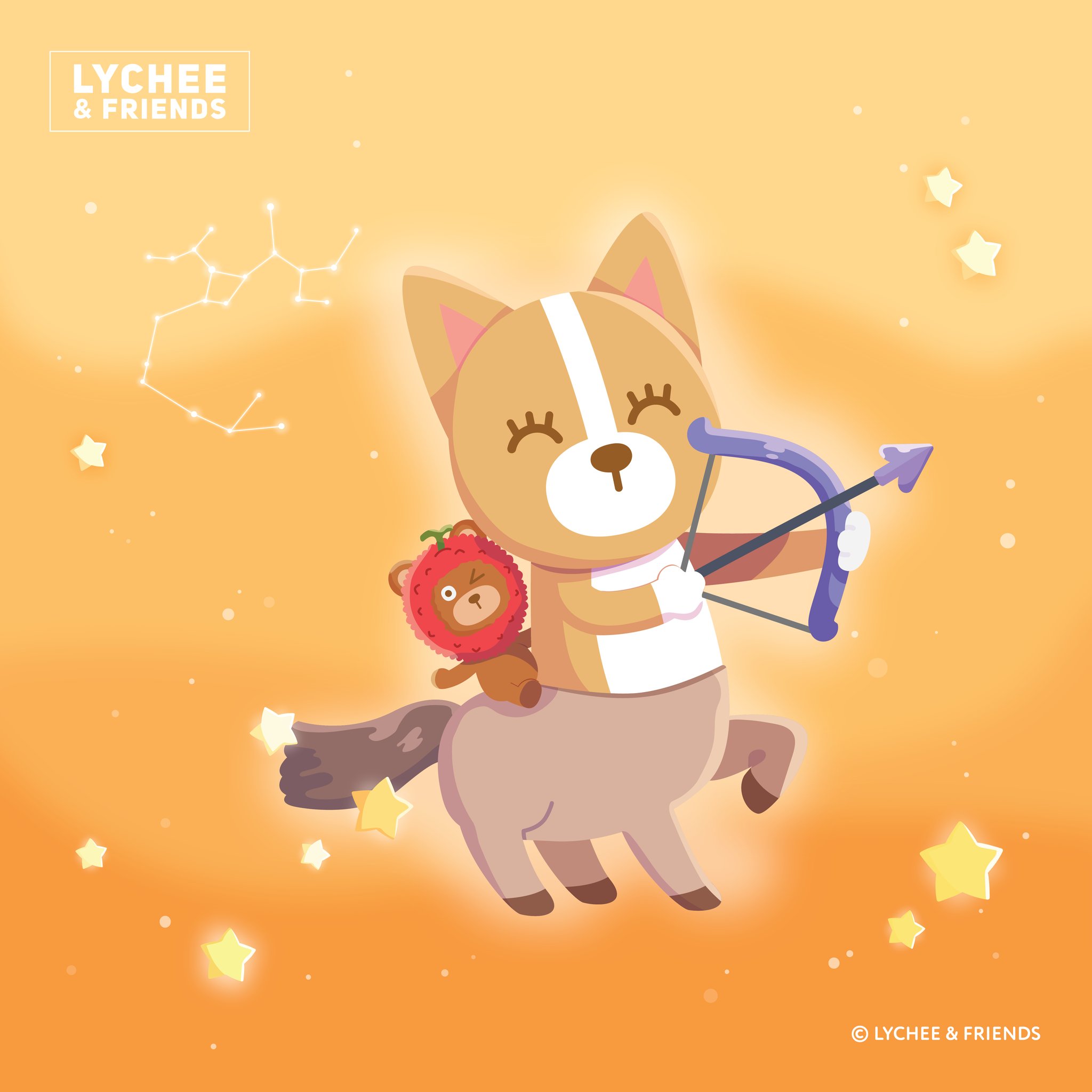 새 배경화면 #별자리 New Wallpaper #Horoscope ♐... - LYCHEE & FRIENDS | Facebook
