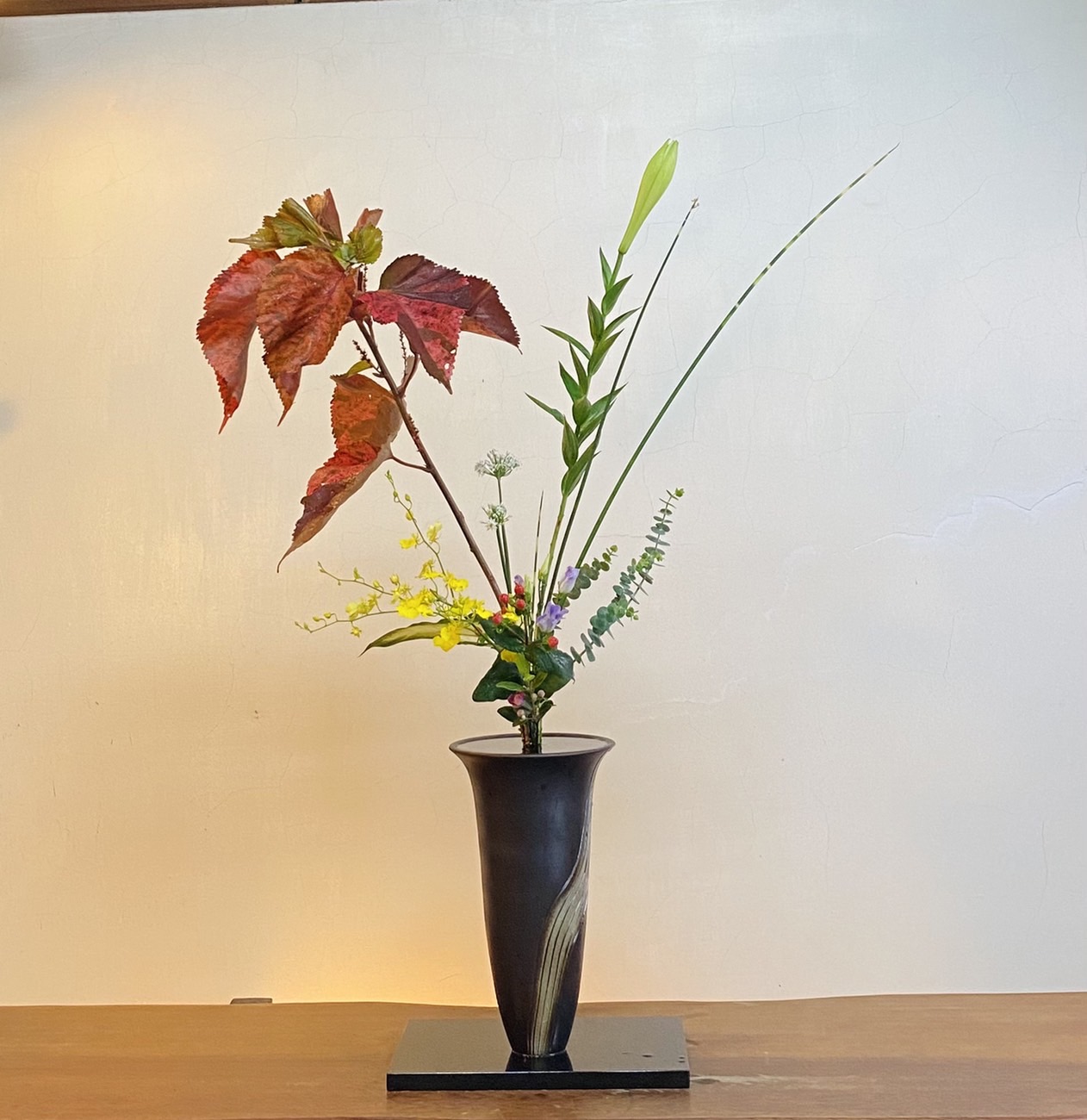寶桂老師的池坊華道教室 - 教室作品 立花新風體