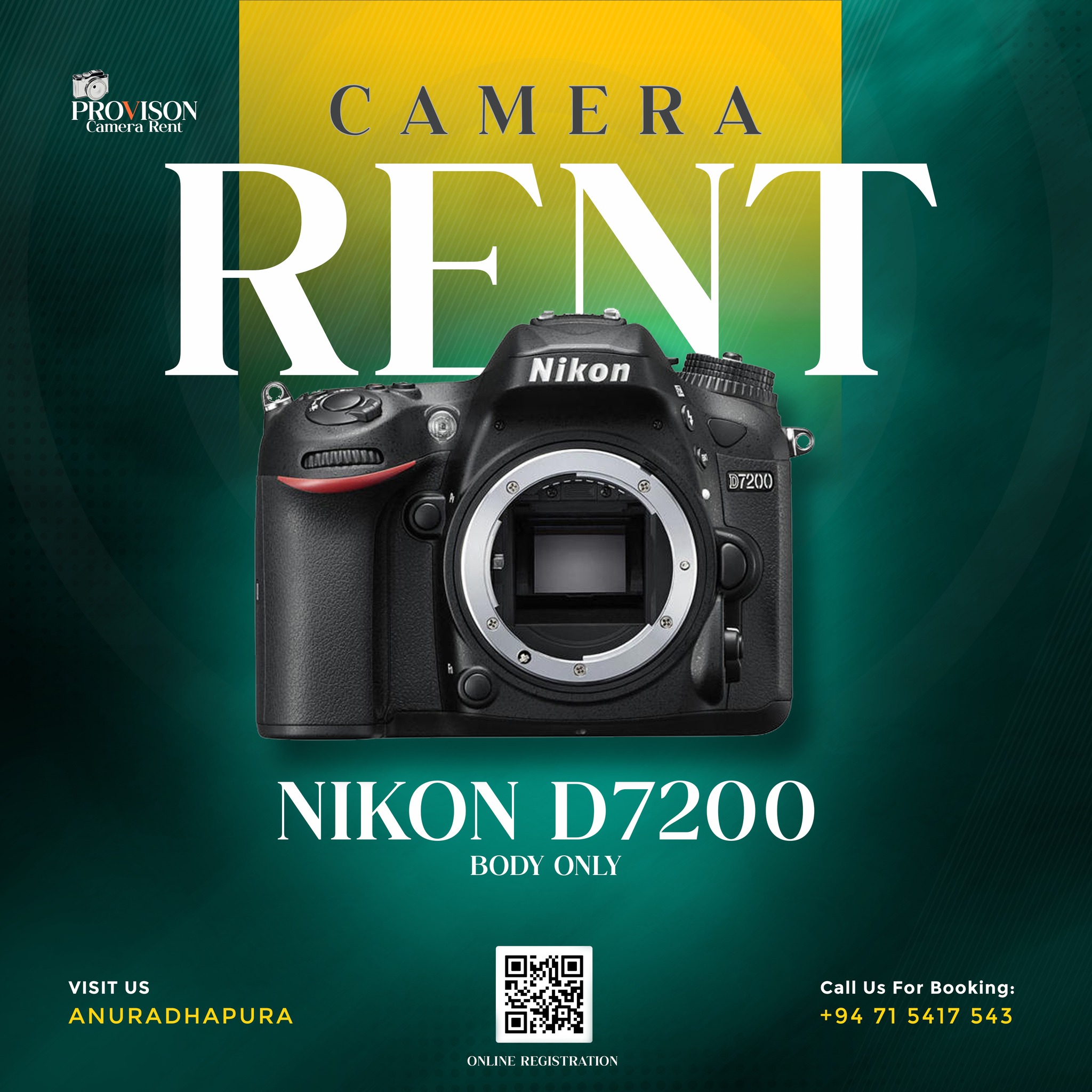Provision Camera Rent | Anuradhapura