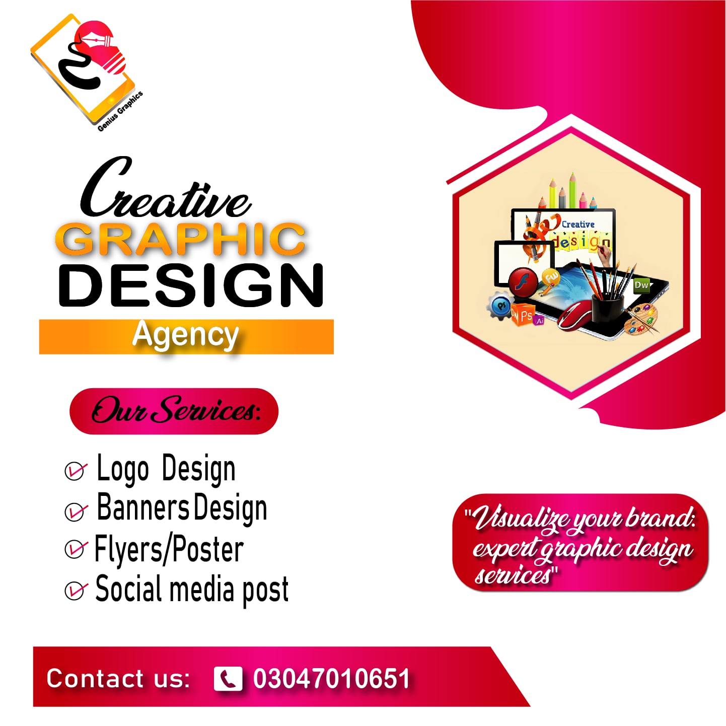 Genius - LOGO Designing - Post Designing - Thumbnail Designing - Poster ...
