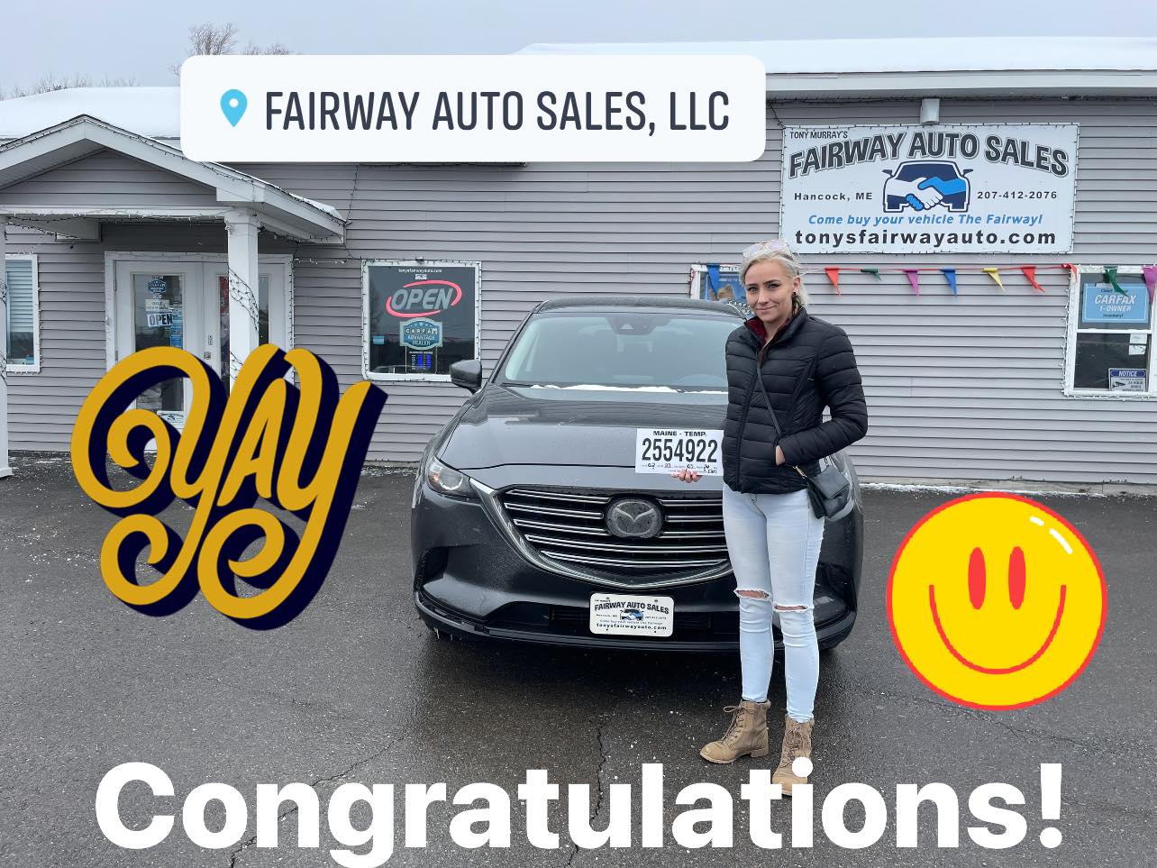 🎉Congratulations to Kristen,... Fairway Auto Sales, LLC