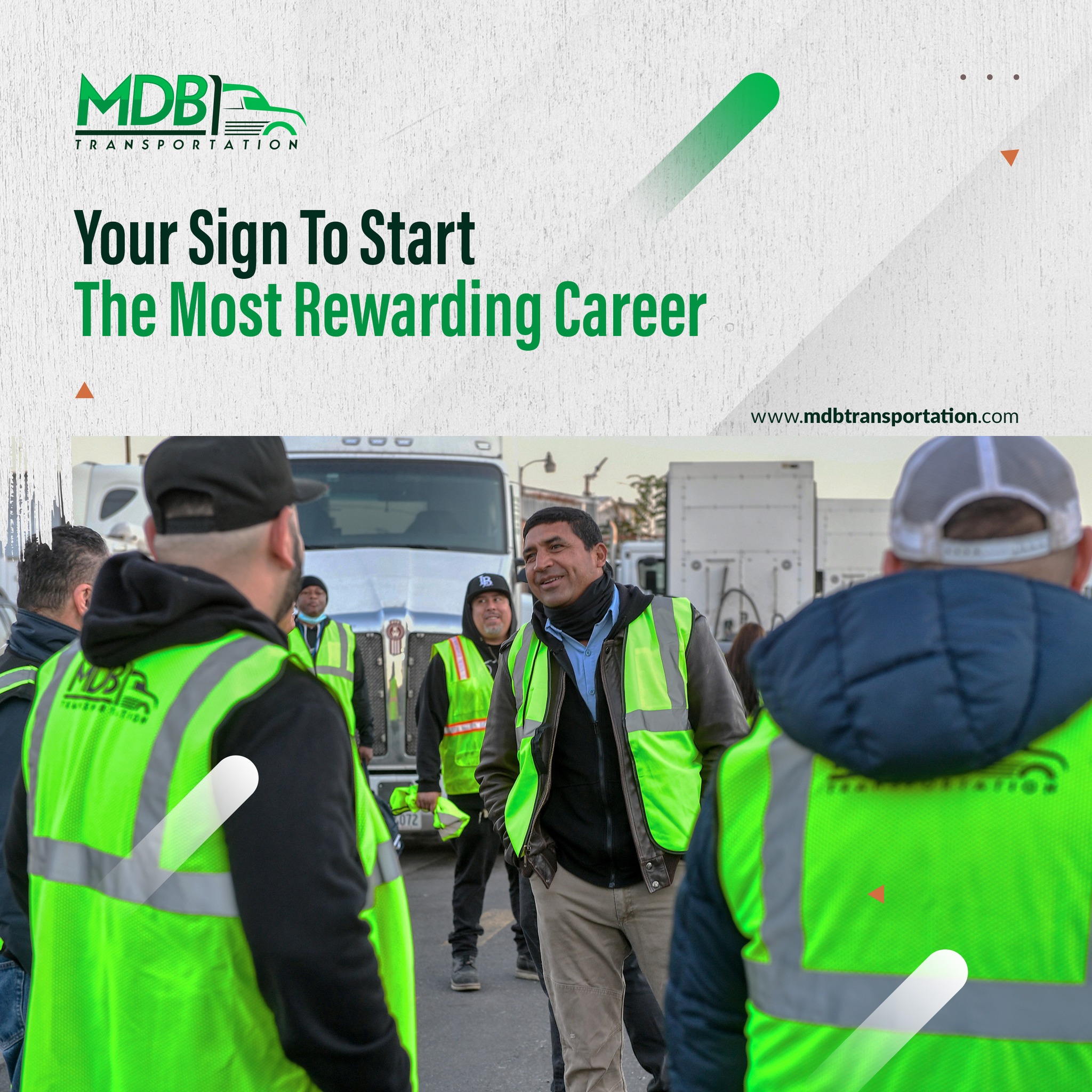 Here is your sign to start your... - MDB Transportation