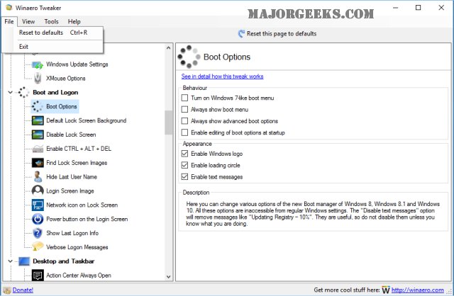 MajorGeeks - Updated - #WinaeroTweaker is an all-in-one... | Facebook