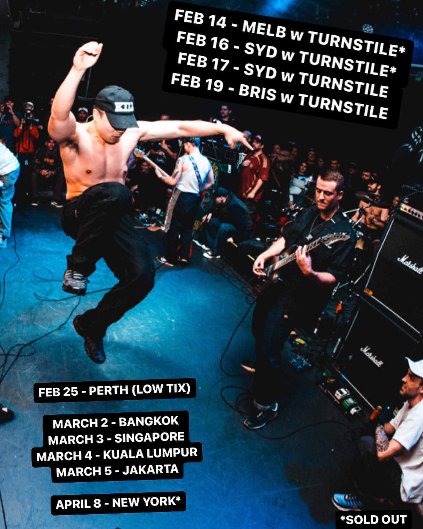 SPEED HC - SPEED HC SHOWS… TURNSTILE TOUR STARTS TOMOZ IN...