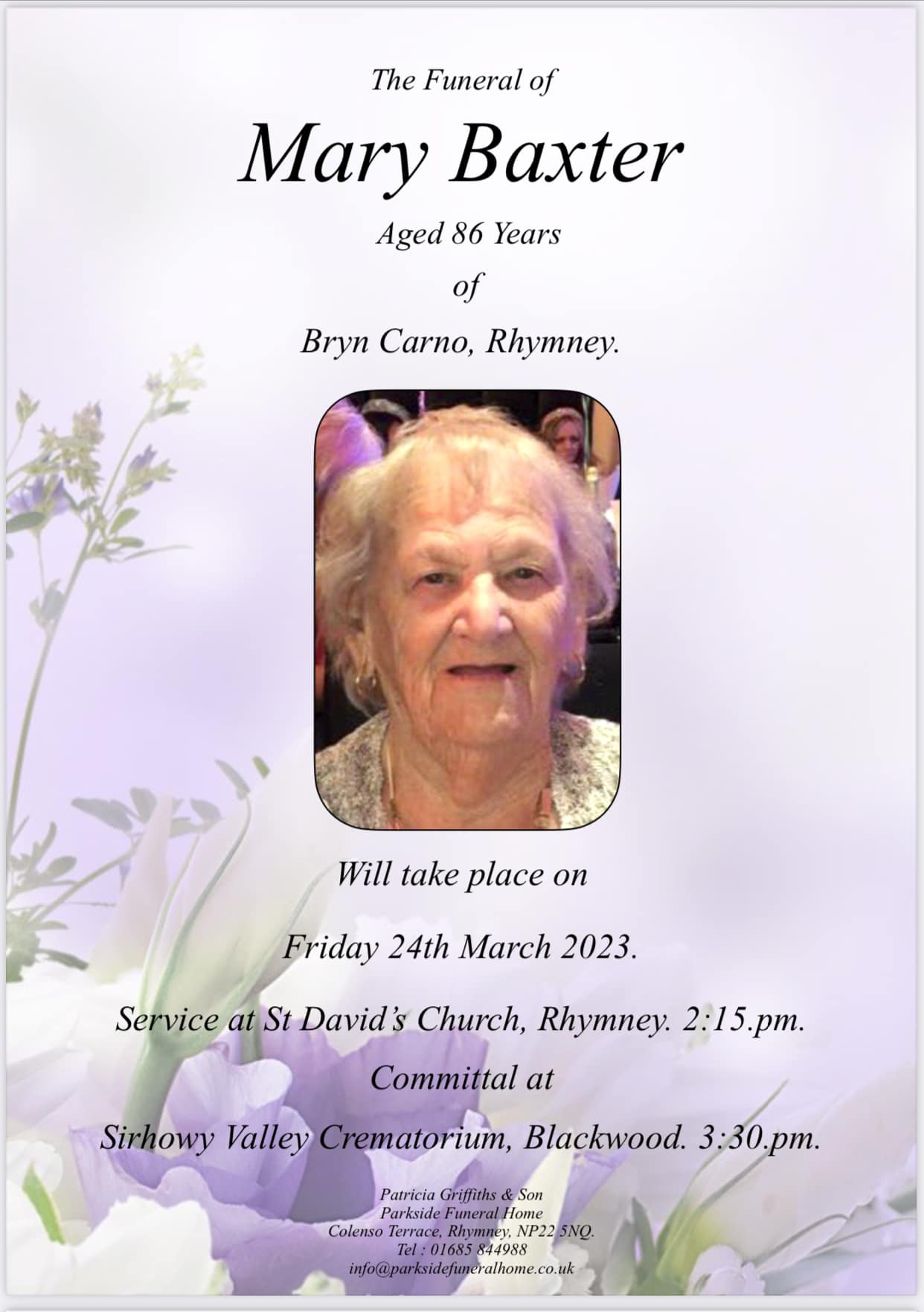 Parkside Funeral Home Facebook